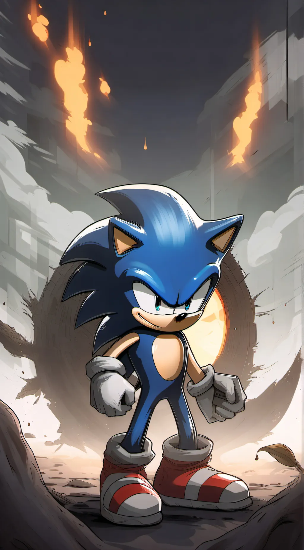 ai character: Sonic background