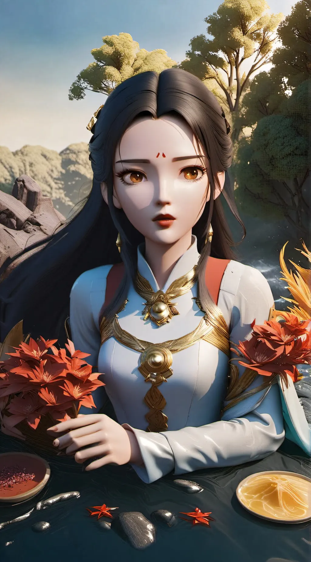ai character: Xiao-Bai (Blanca) background
