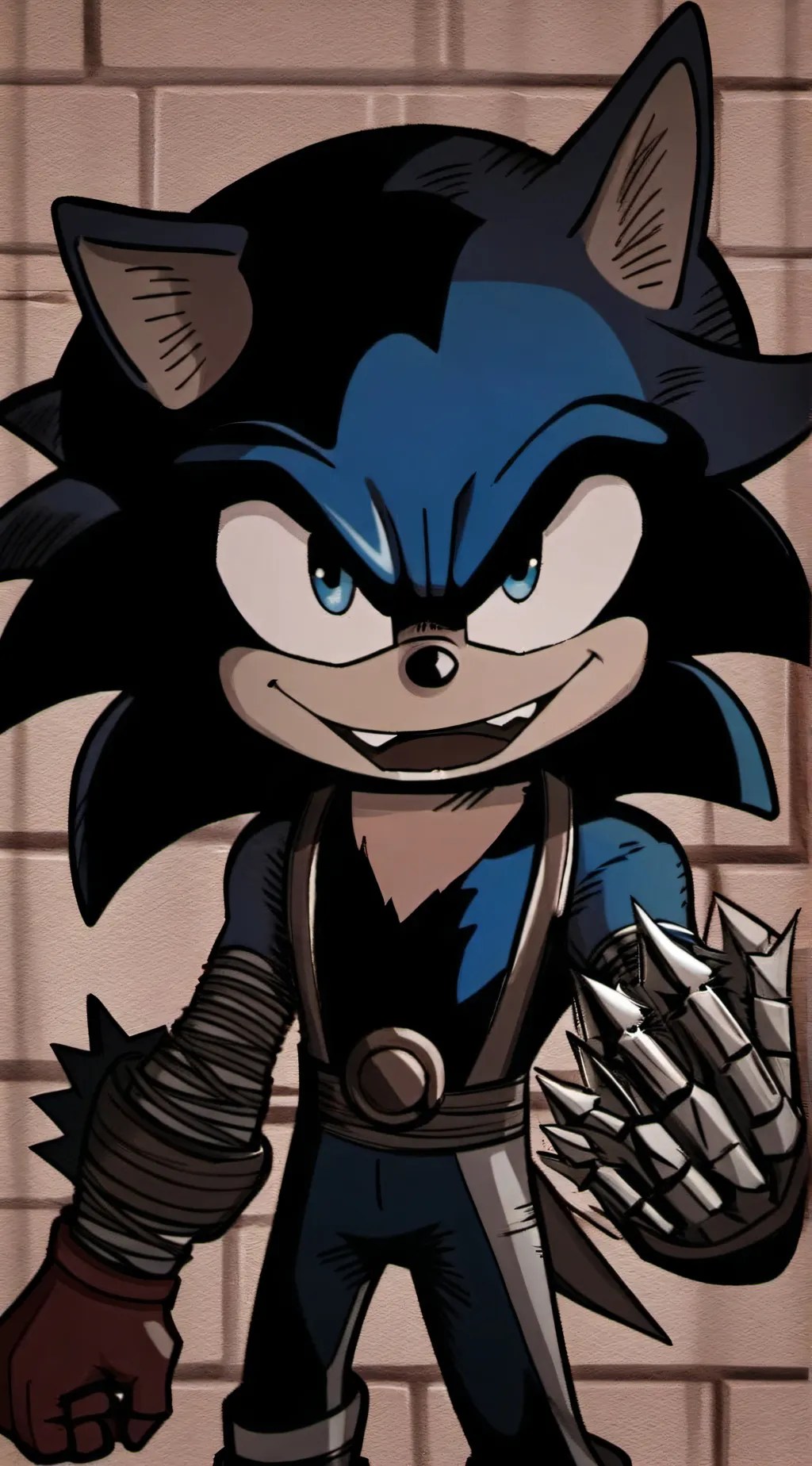 ai character: sonic.RIBS background