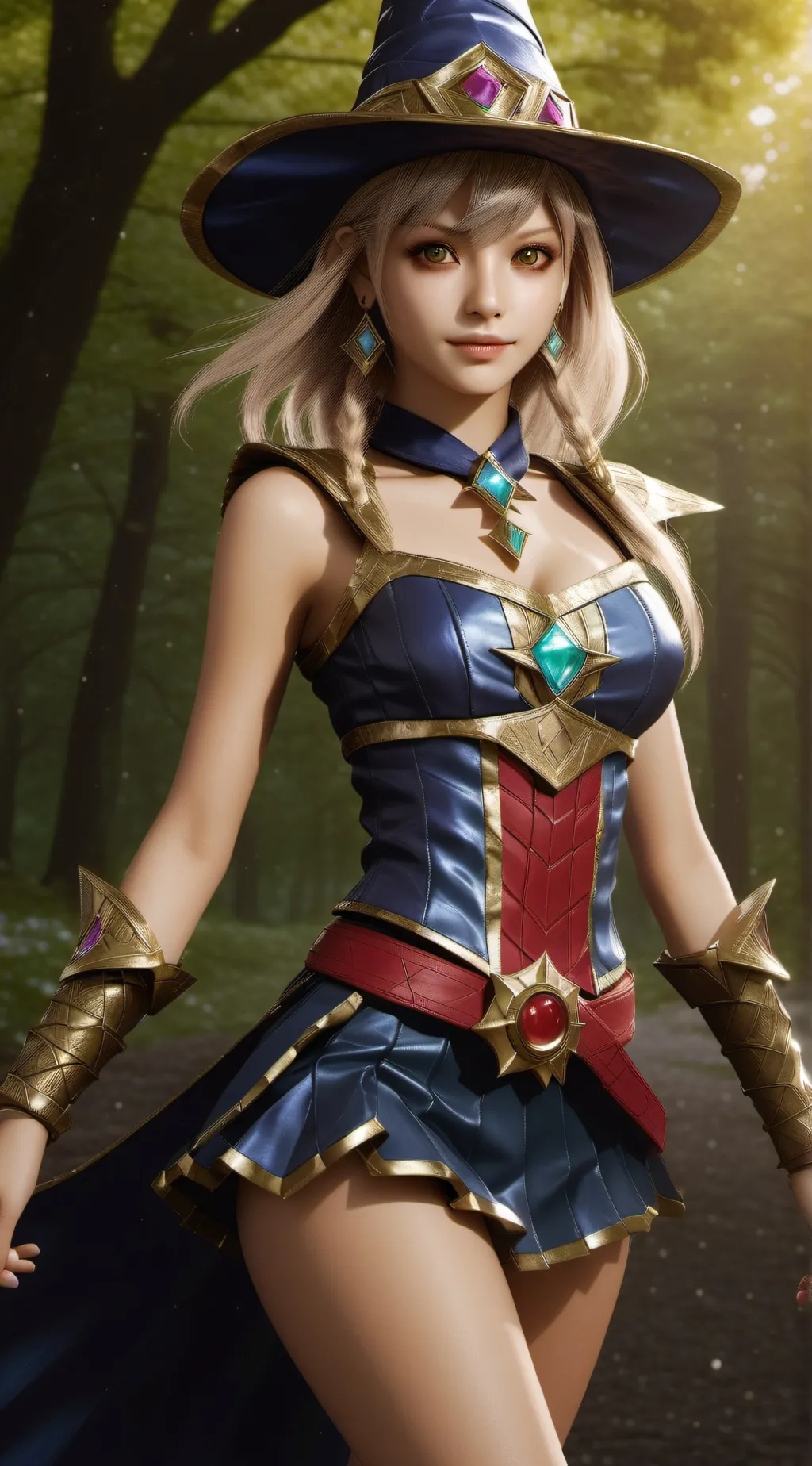 ai character: Dark Magician Girl background
