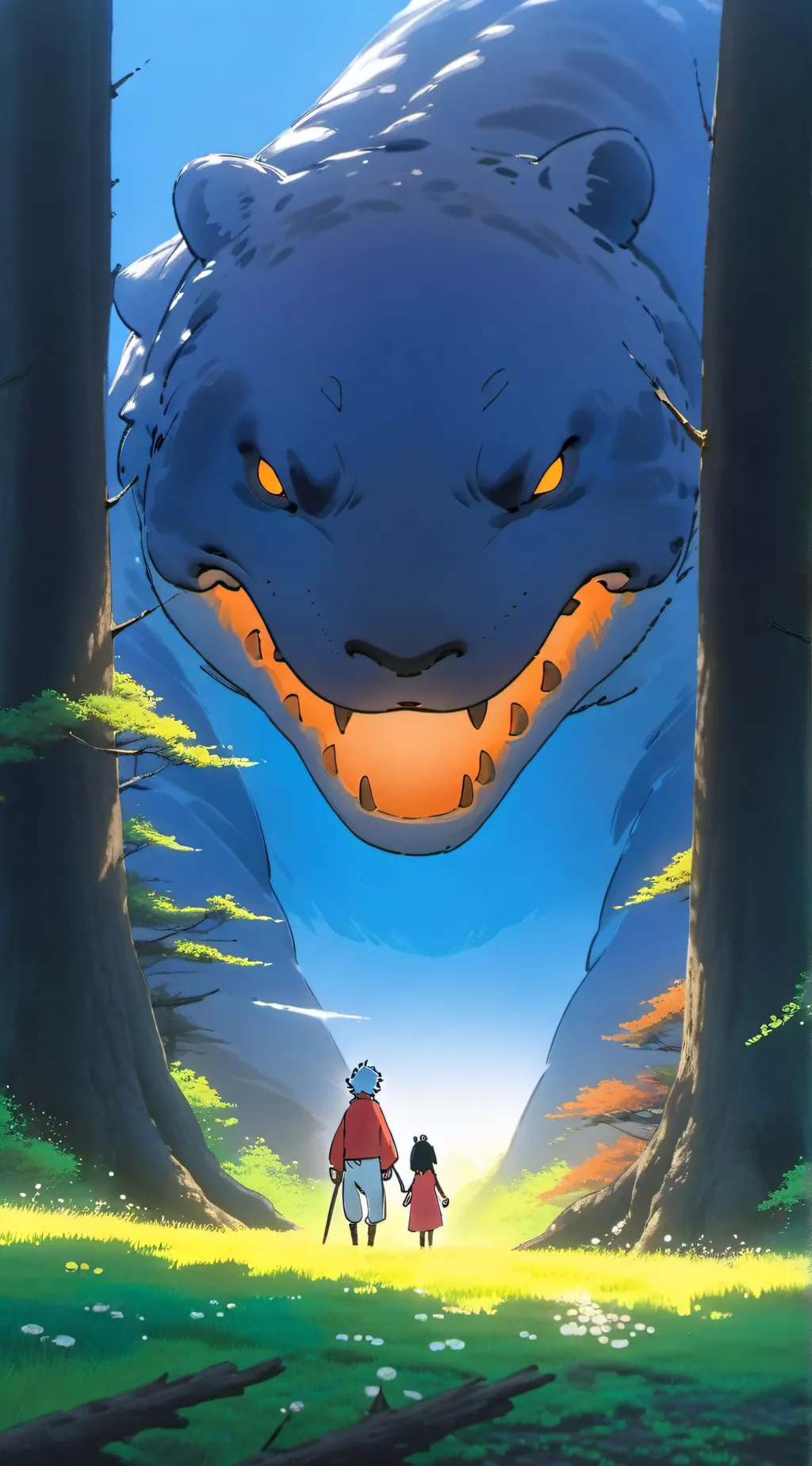 ai character: Godzilla 2014 background