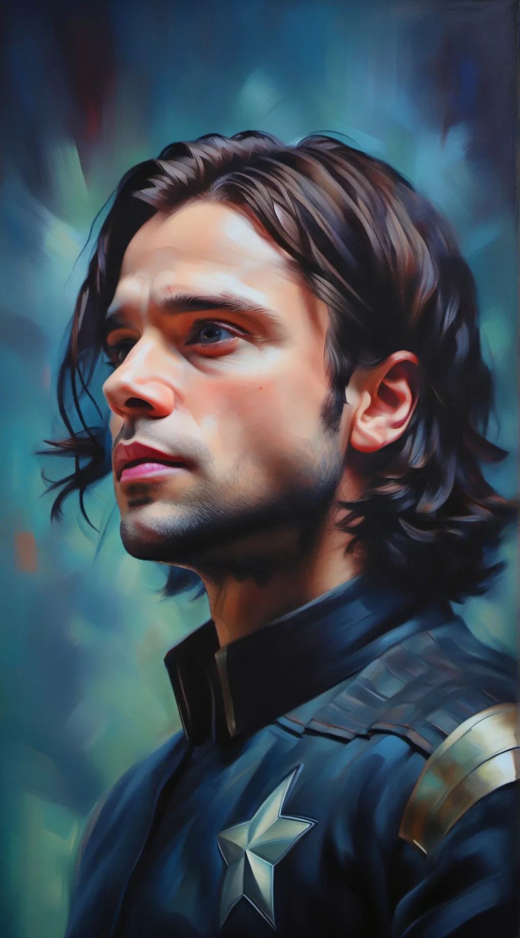 ai character: Bucky barnes background