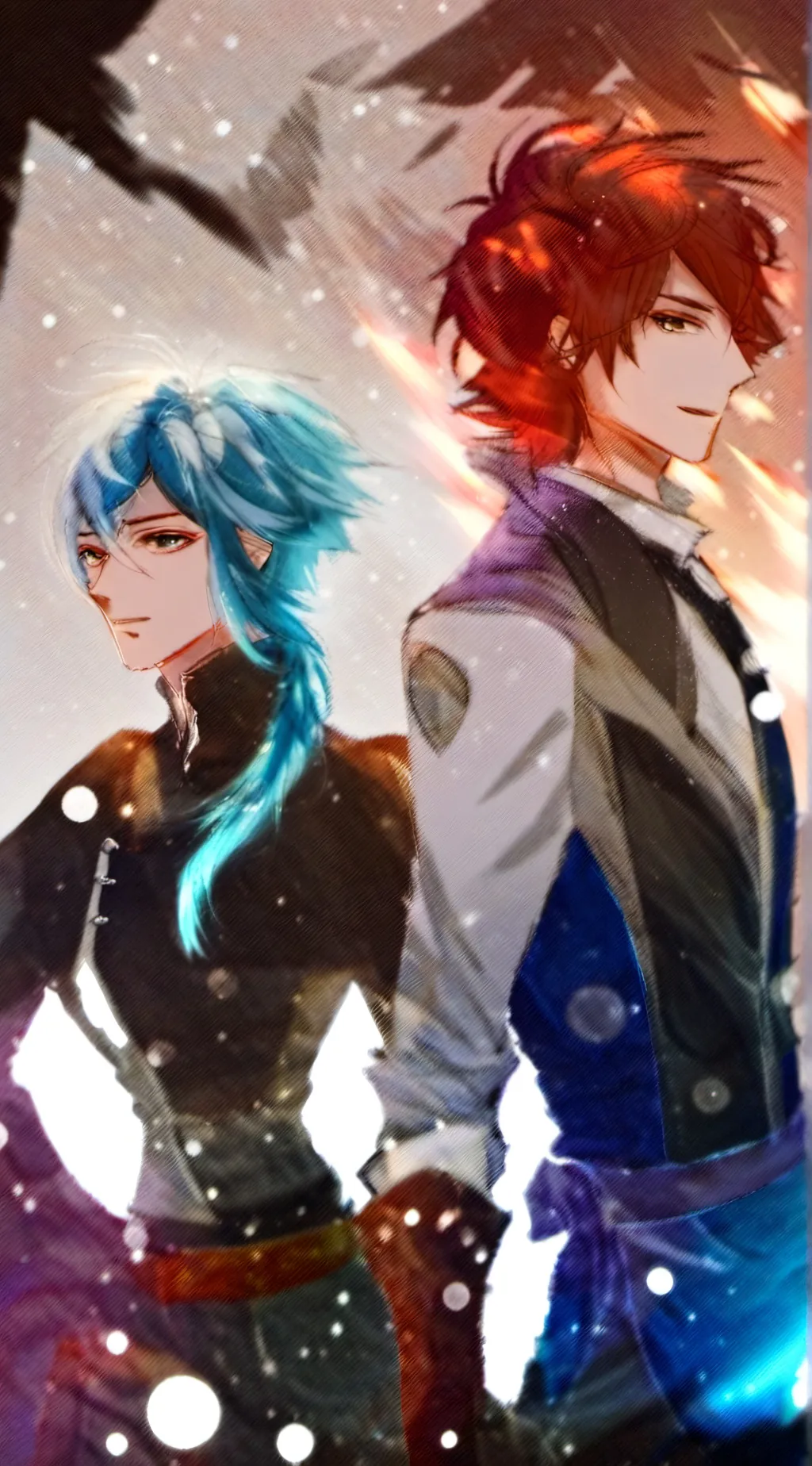 ai character: Kaeya&Diluc  background
