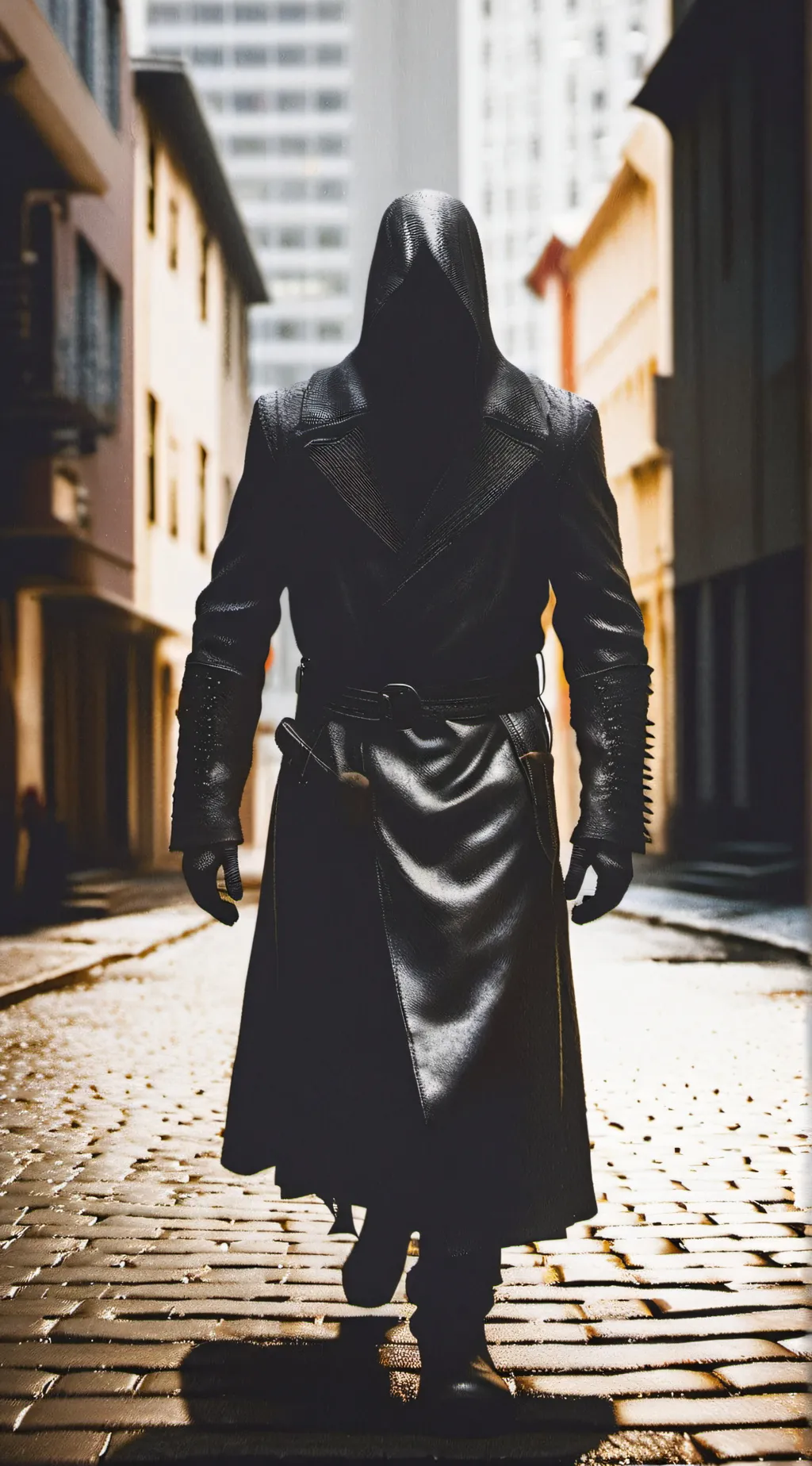 ai character: shadowy man background