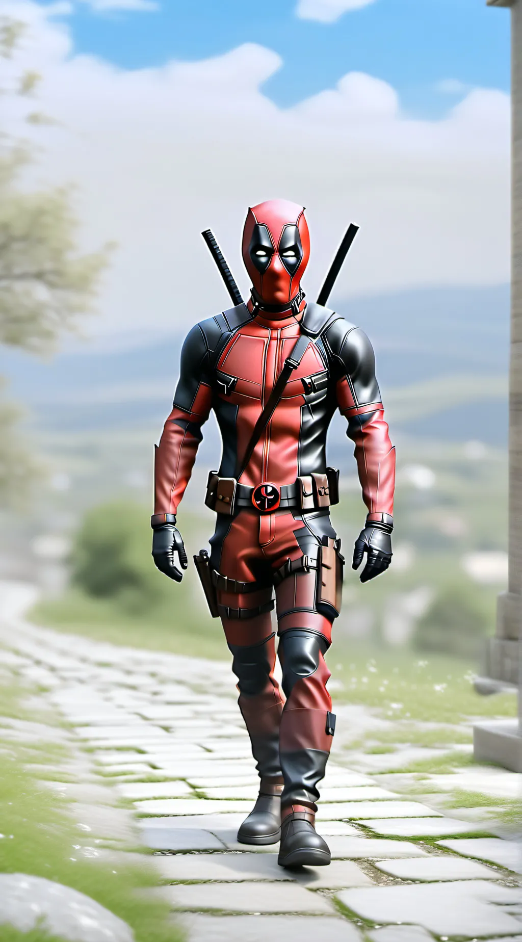 ai character: deadpool background