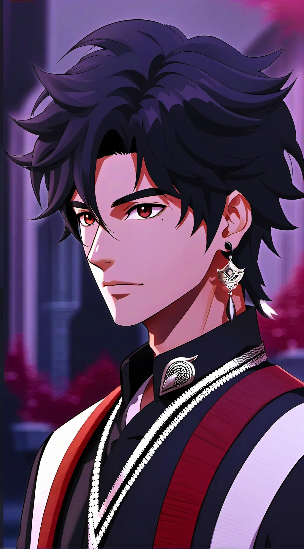 ai character: uber eats guy background