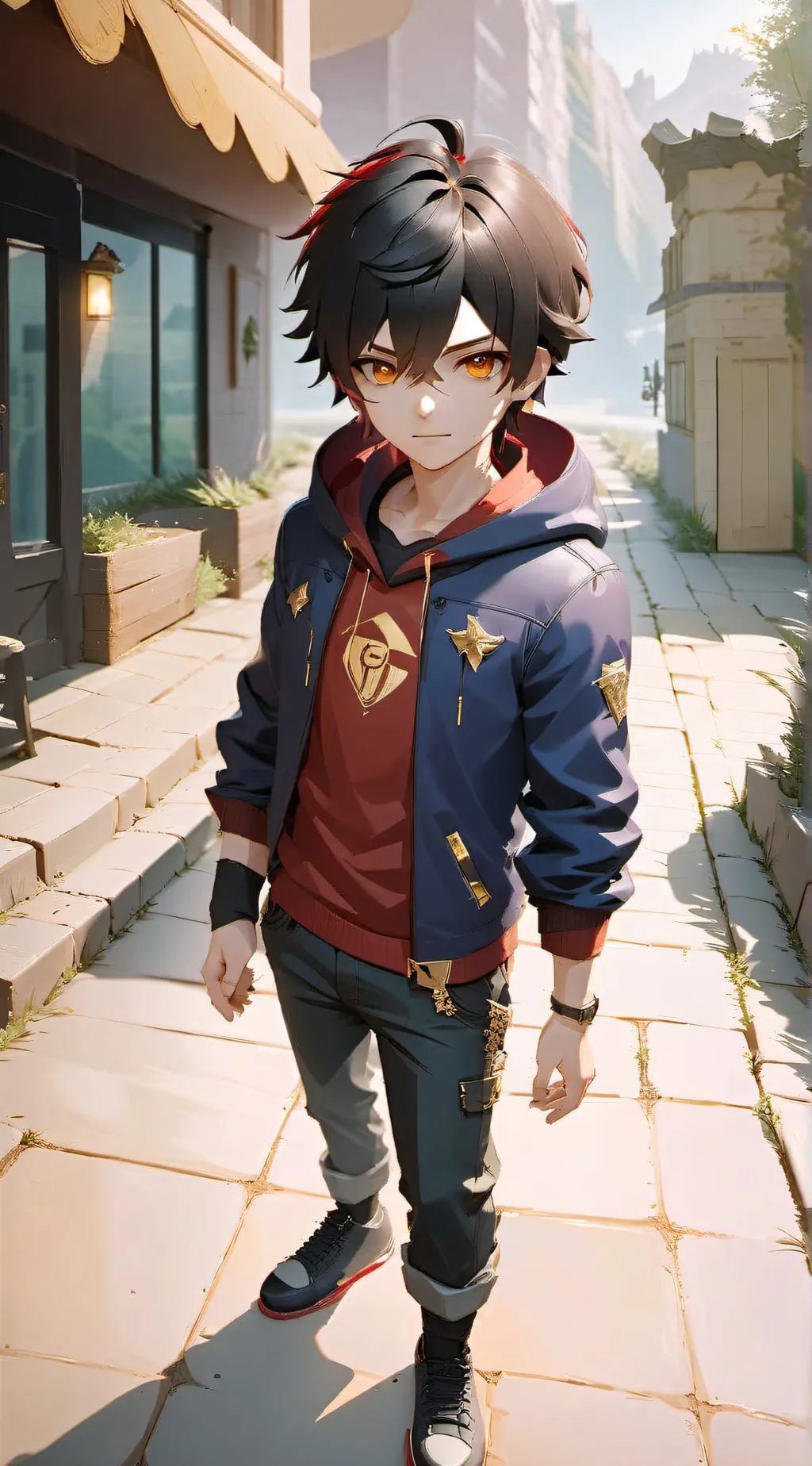 ai character: Aaron Larson Smith background