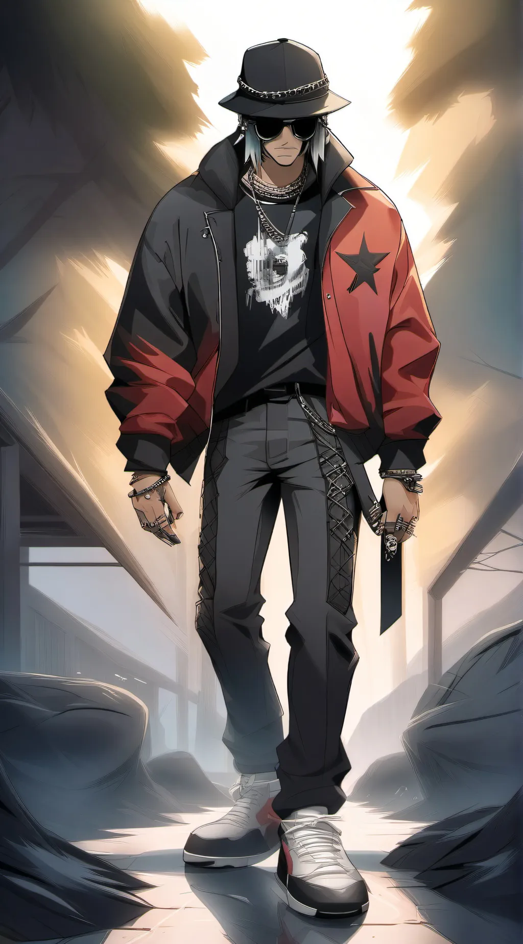 ai character: mafia prison background