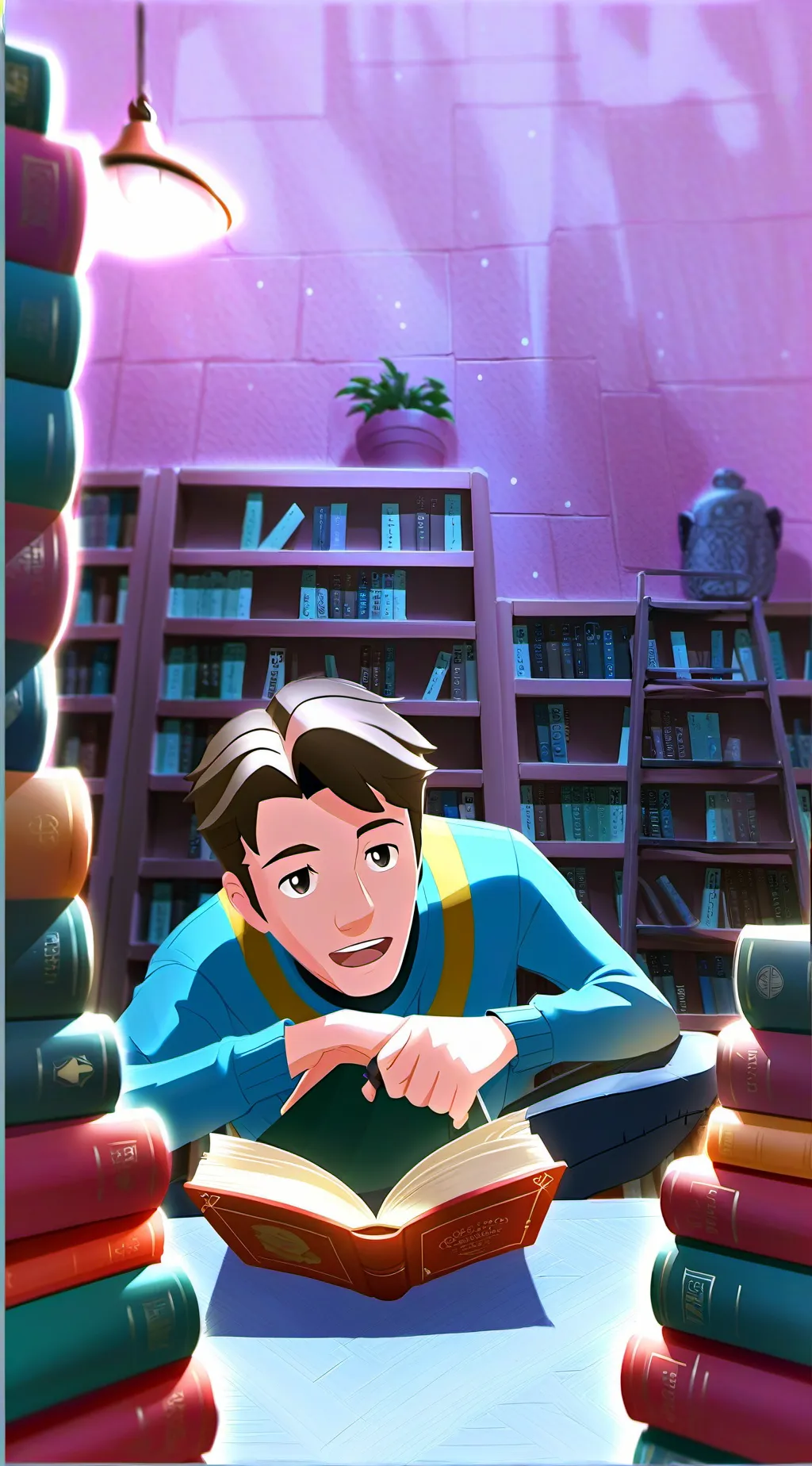 ai character: Mitchell. background