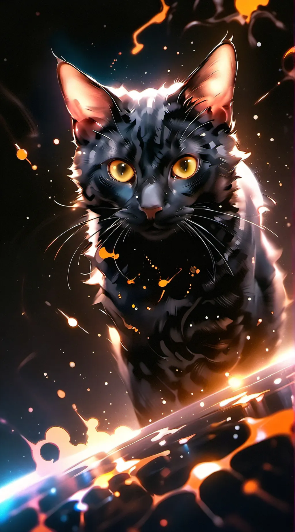 ai character: Blaky background