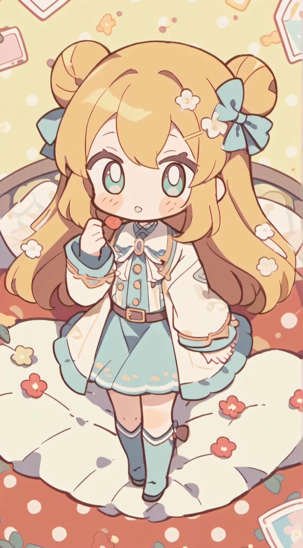 ai character: girl background