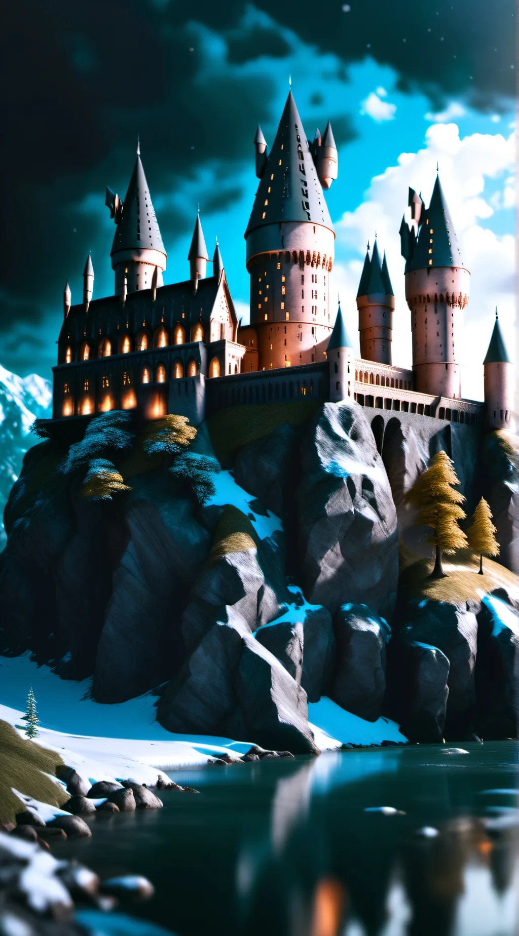 ai character: Hogwarts  background