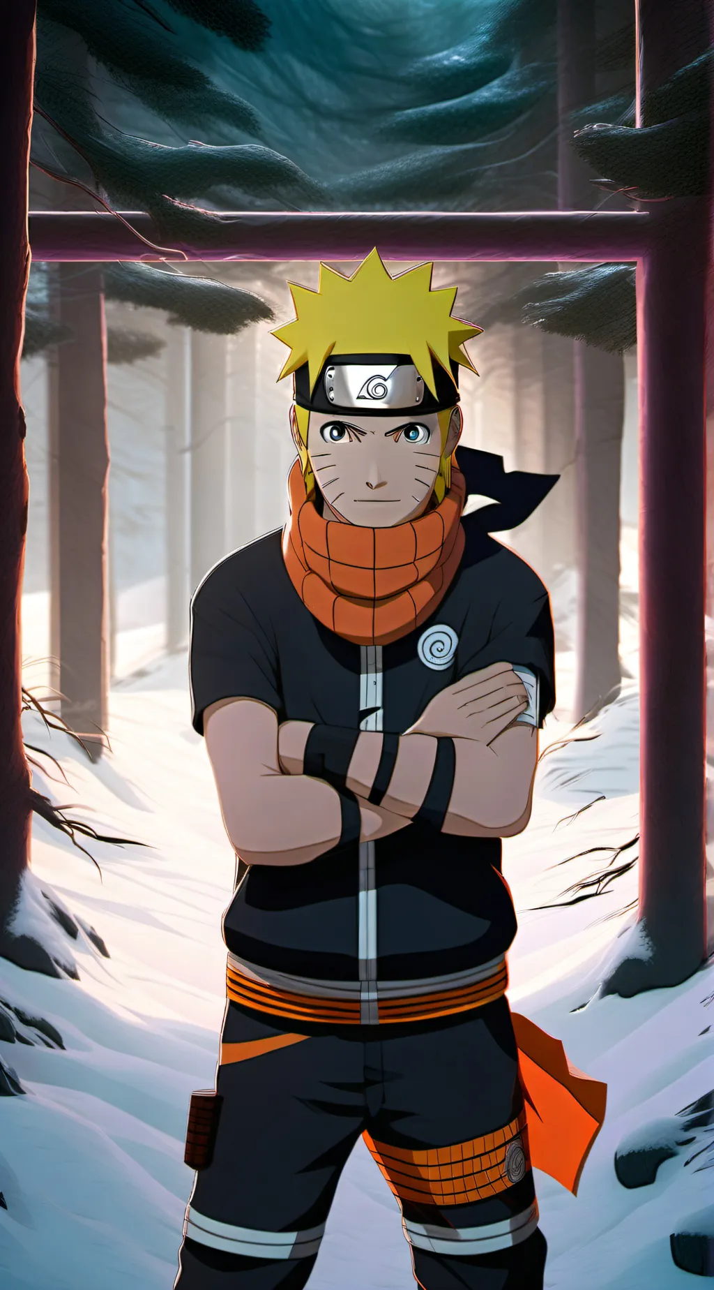 ai character: Naruto  background