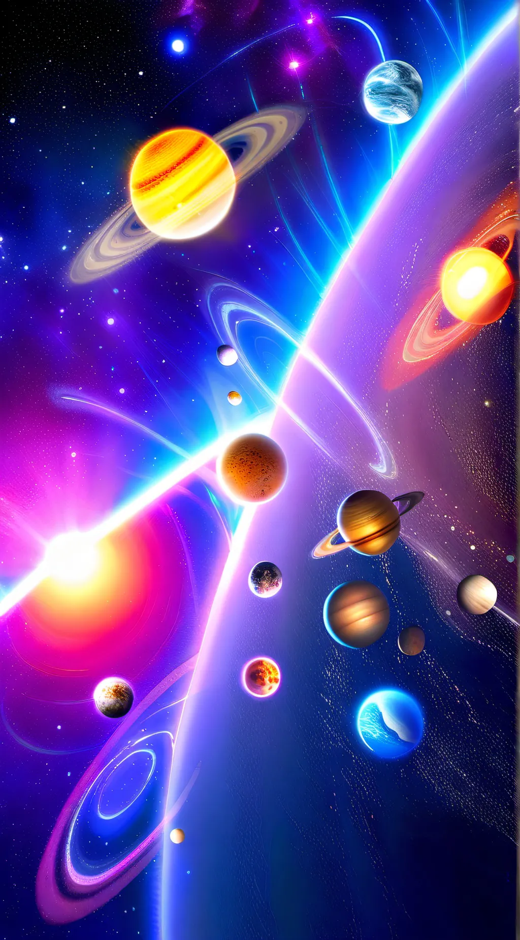 ai character: The Solar System background