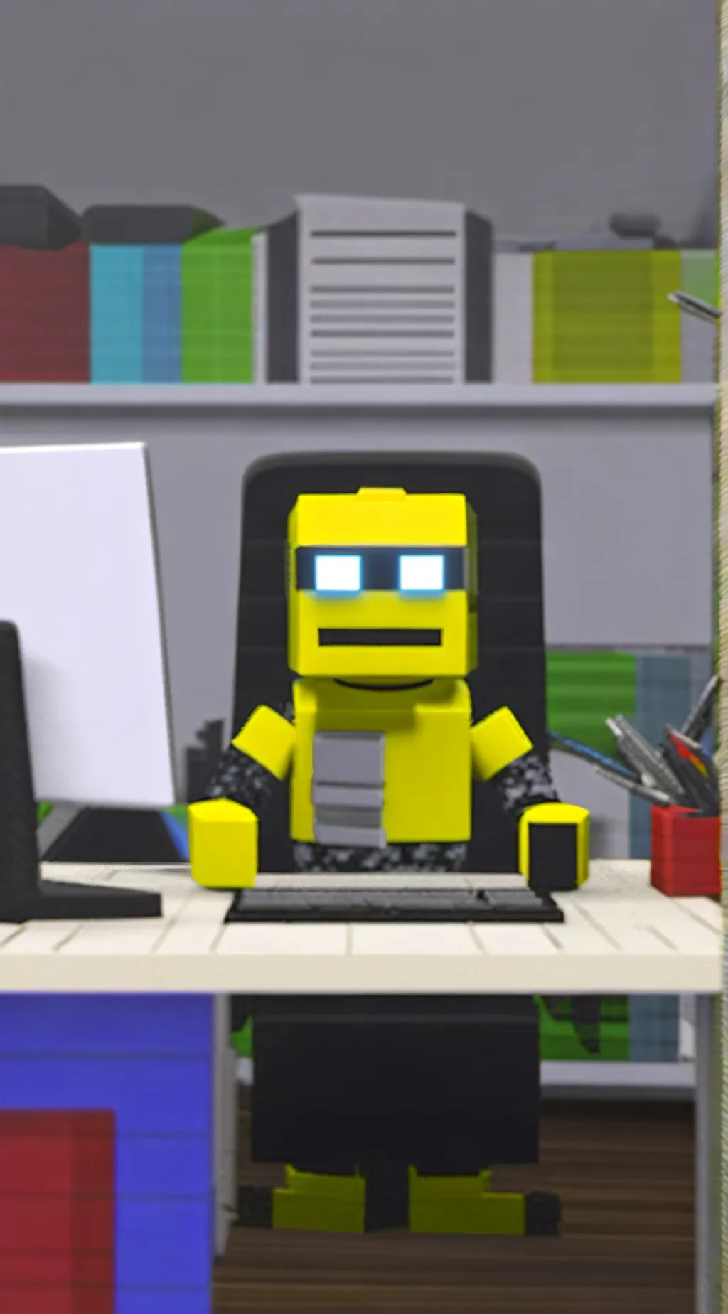 ai character: Roblox Story background
