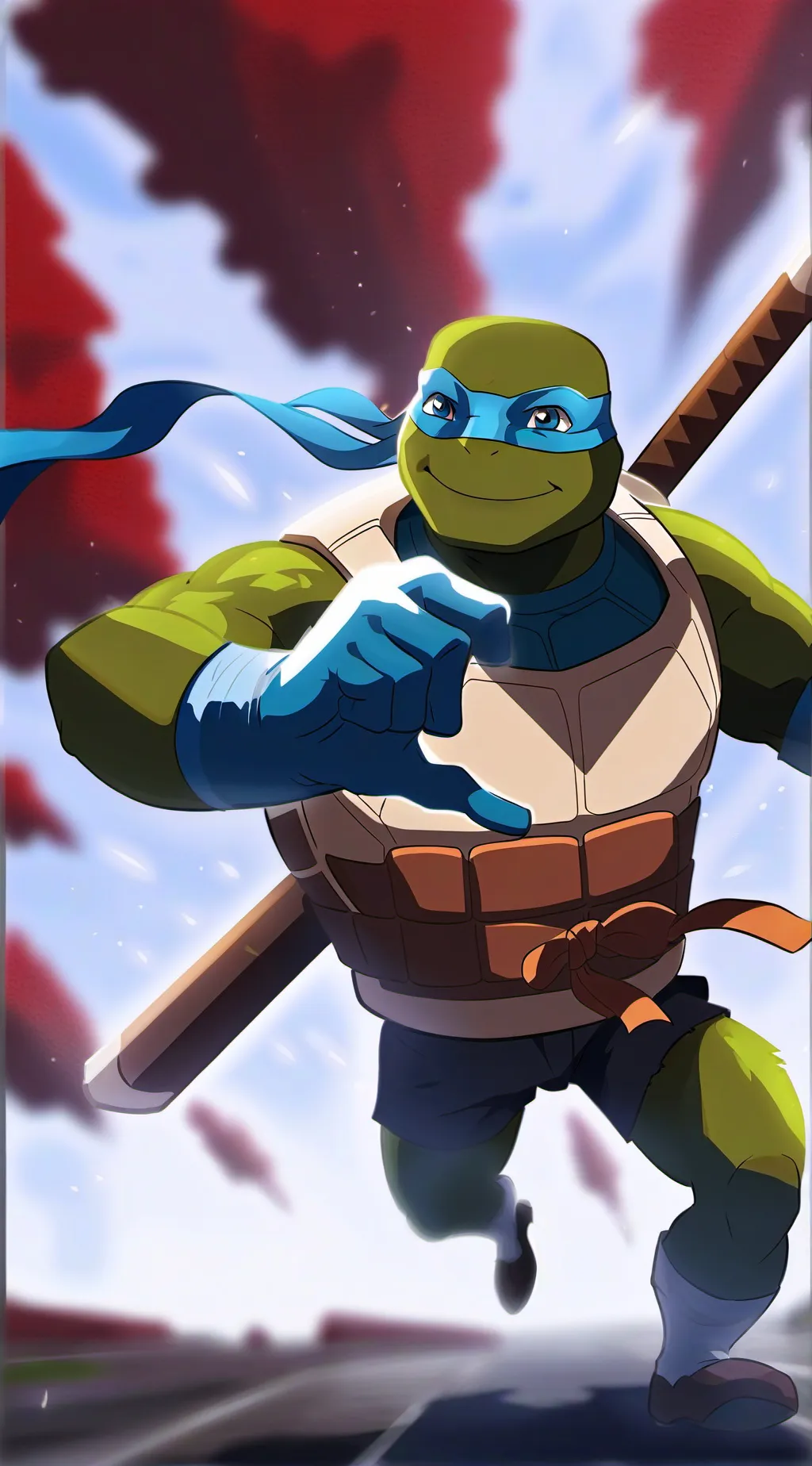 ai character: ROTTMNT Au/AU background