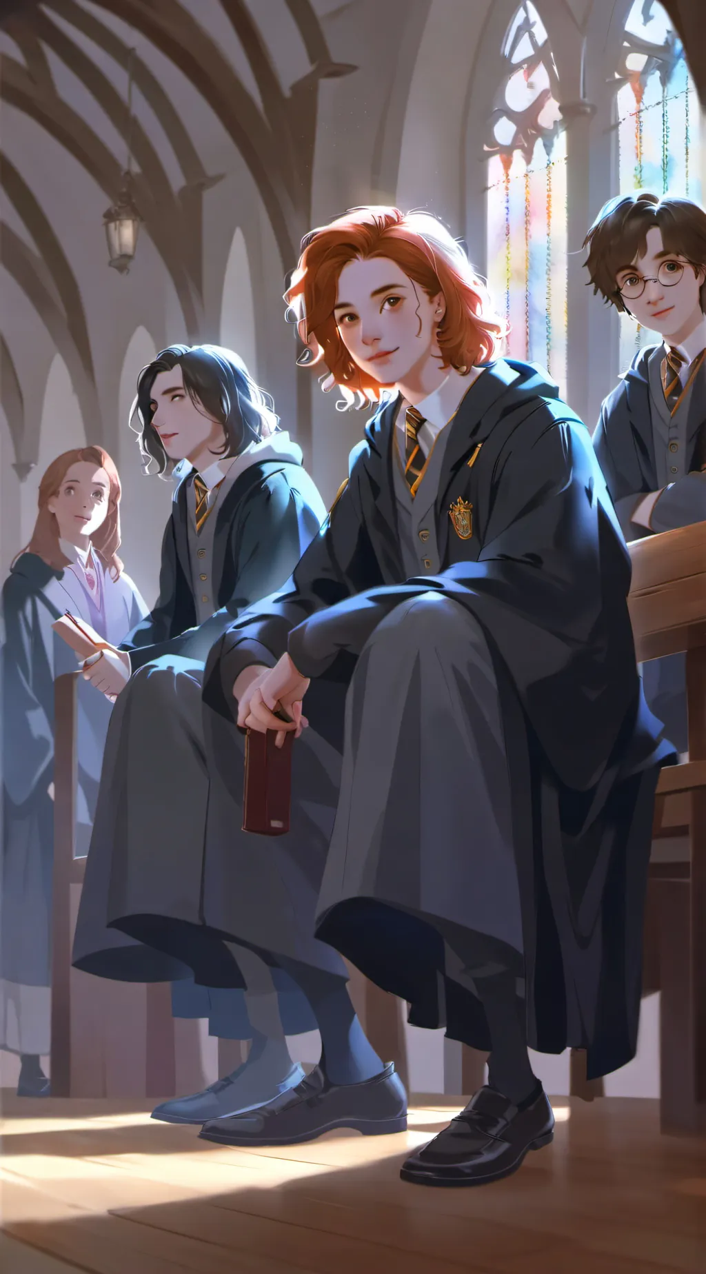 ai character: Harry Potter  background