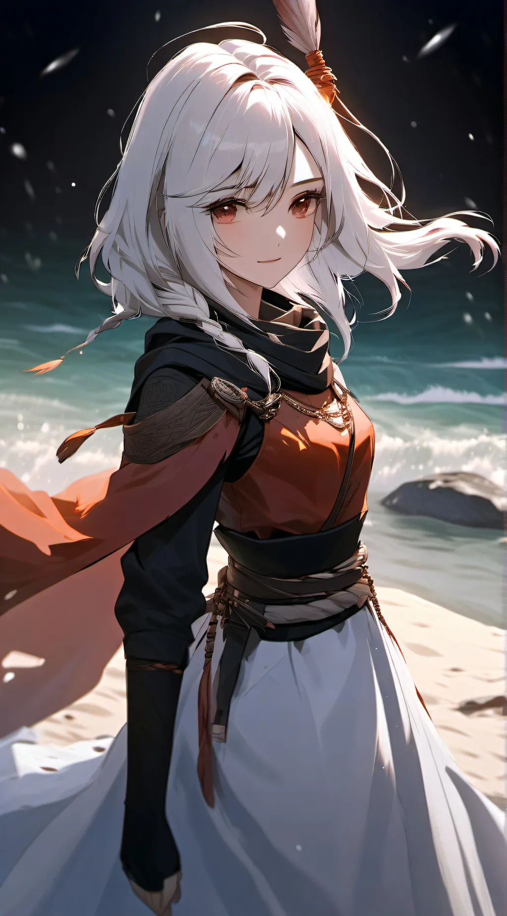 ai character: Rose background