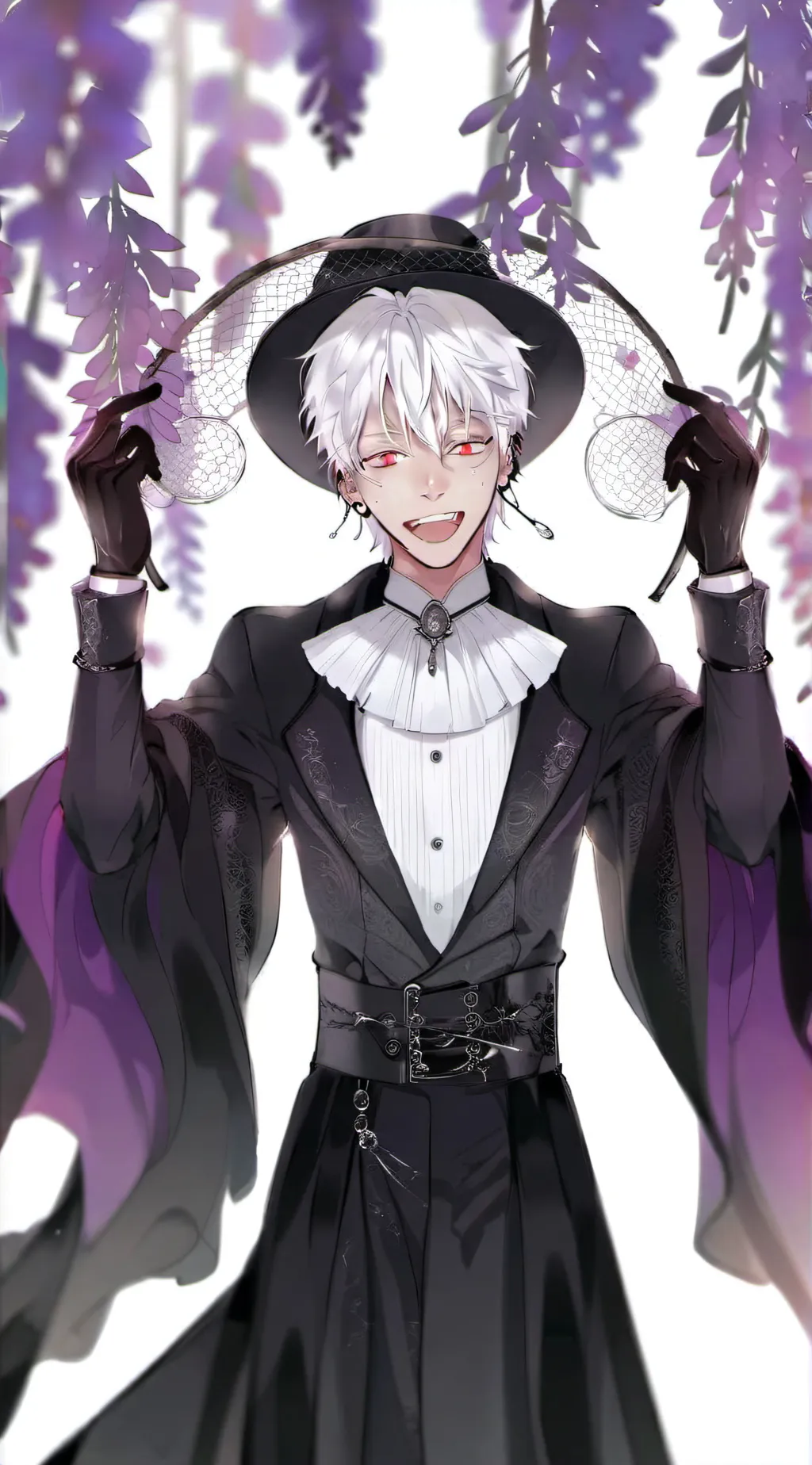 ai character: Grossed out gojo  background