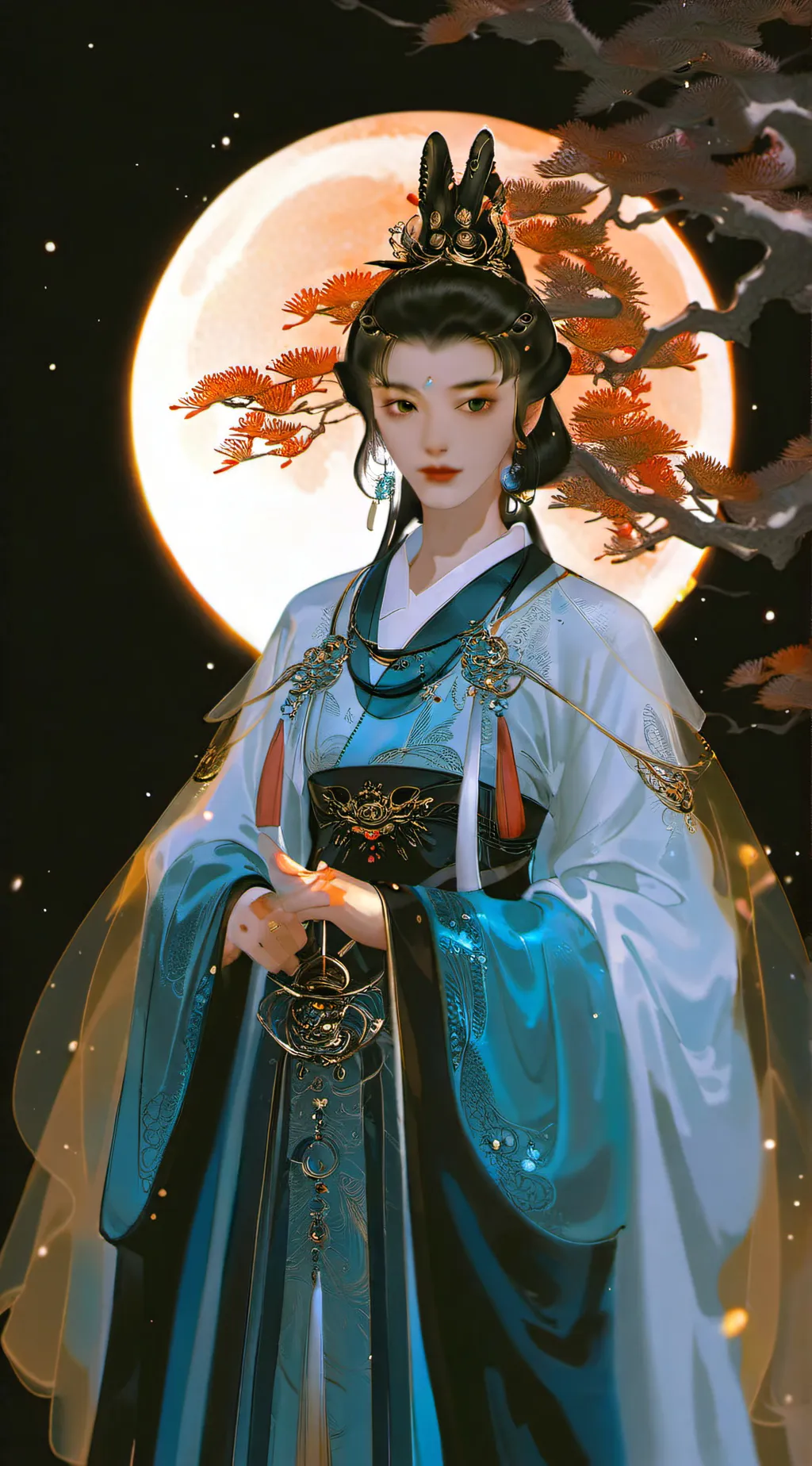 ai character: chang'e background