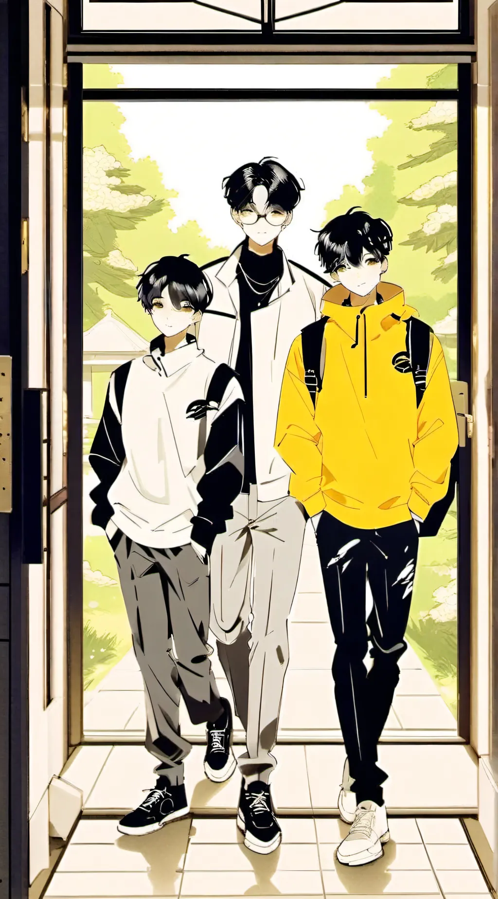 ai character: Skz school  background