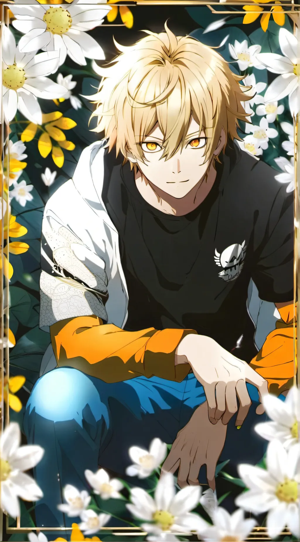 ai character: bakugo  background