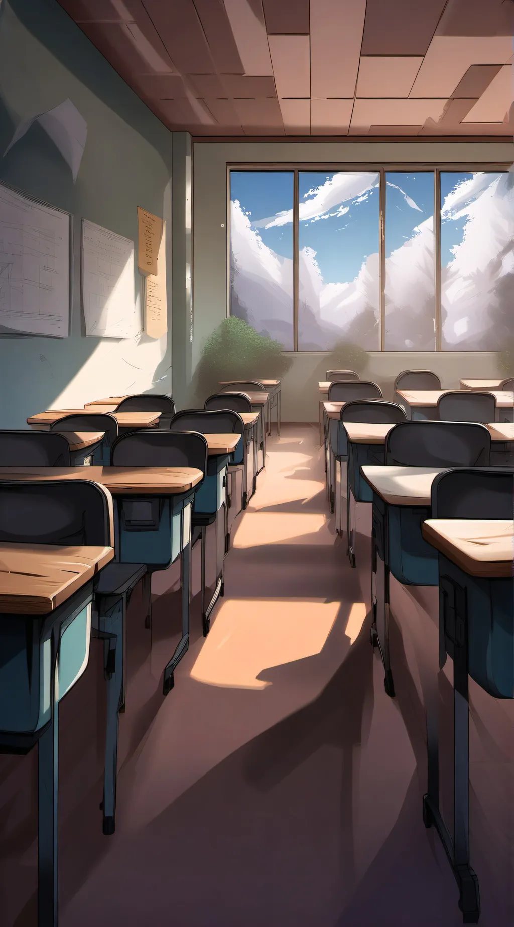 ai character: Mha depressed background