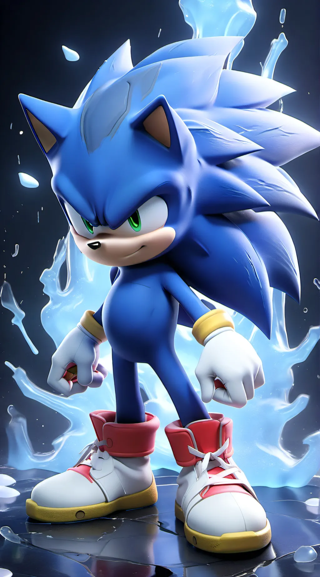 ai character: sonic the hedgehog background