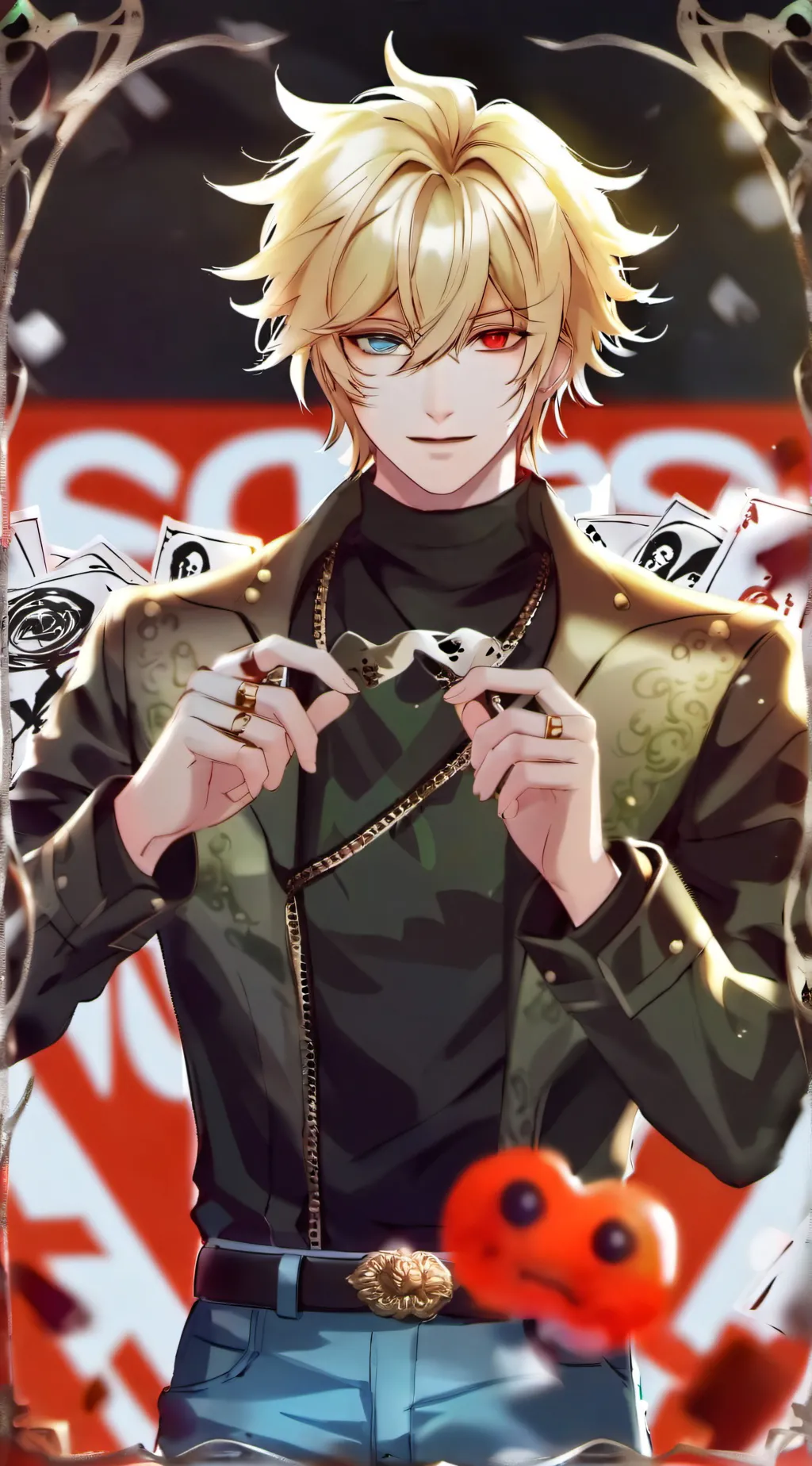 ai character: Drunk Bakugou 2 background