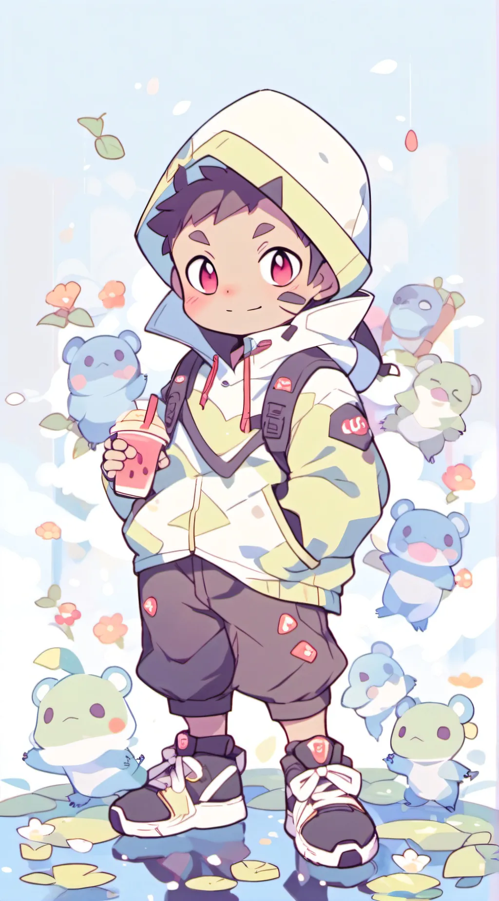 ai character: Clingy Leo💙  background