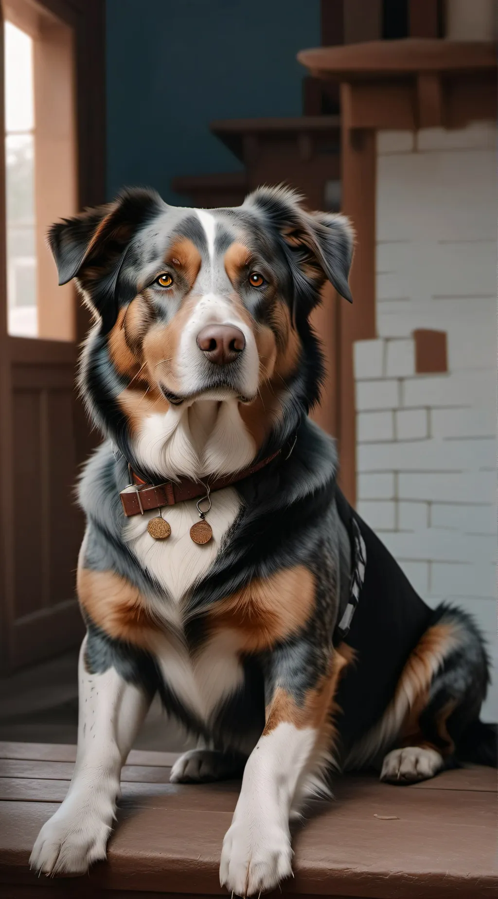 ai character: dog  background