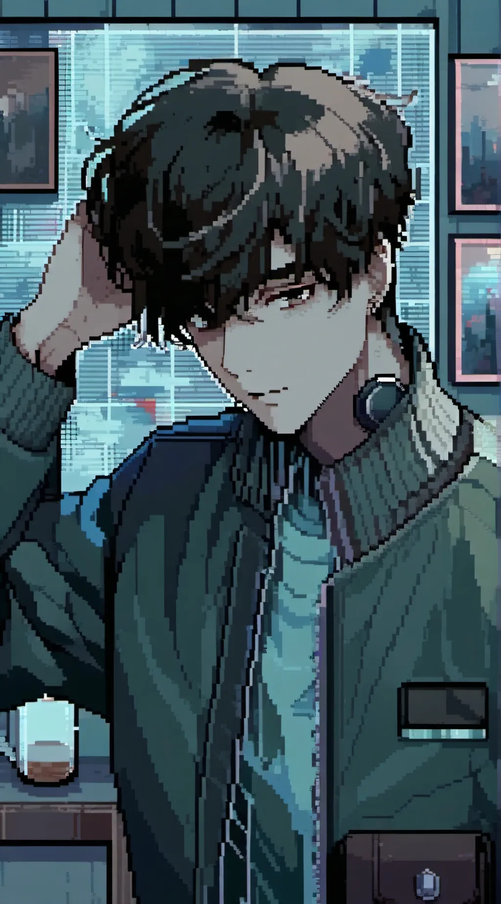 ai character: phone guy background
