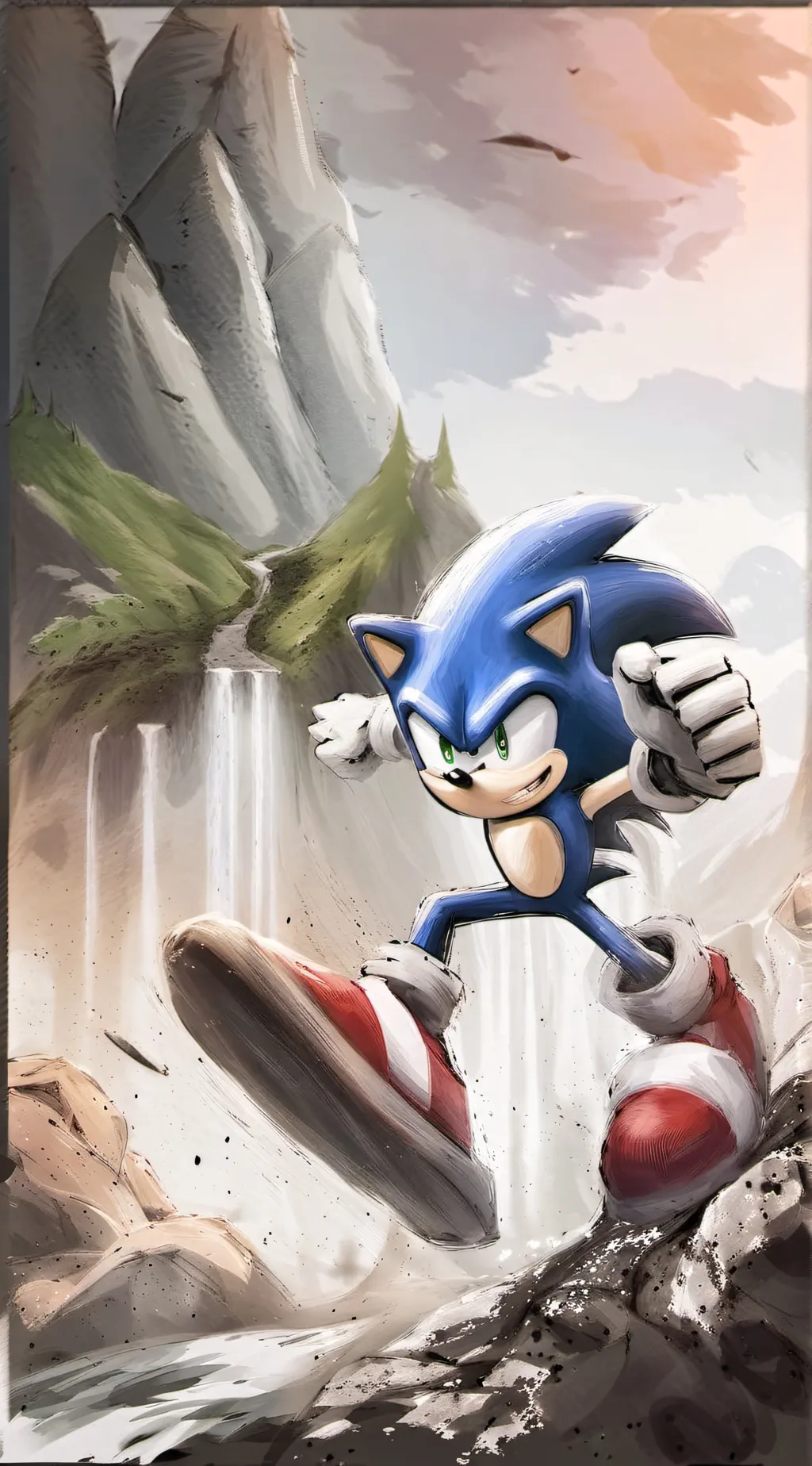 ai character: Sonic background