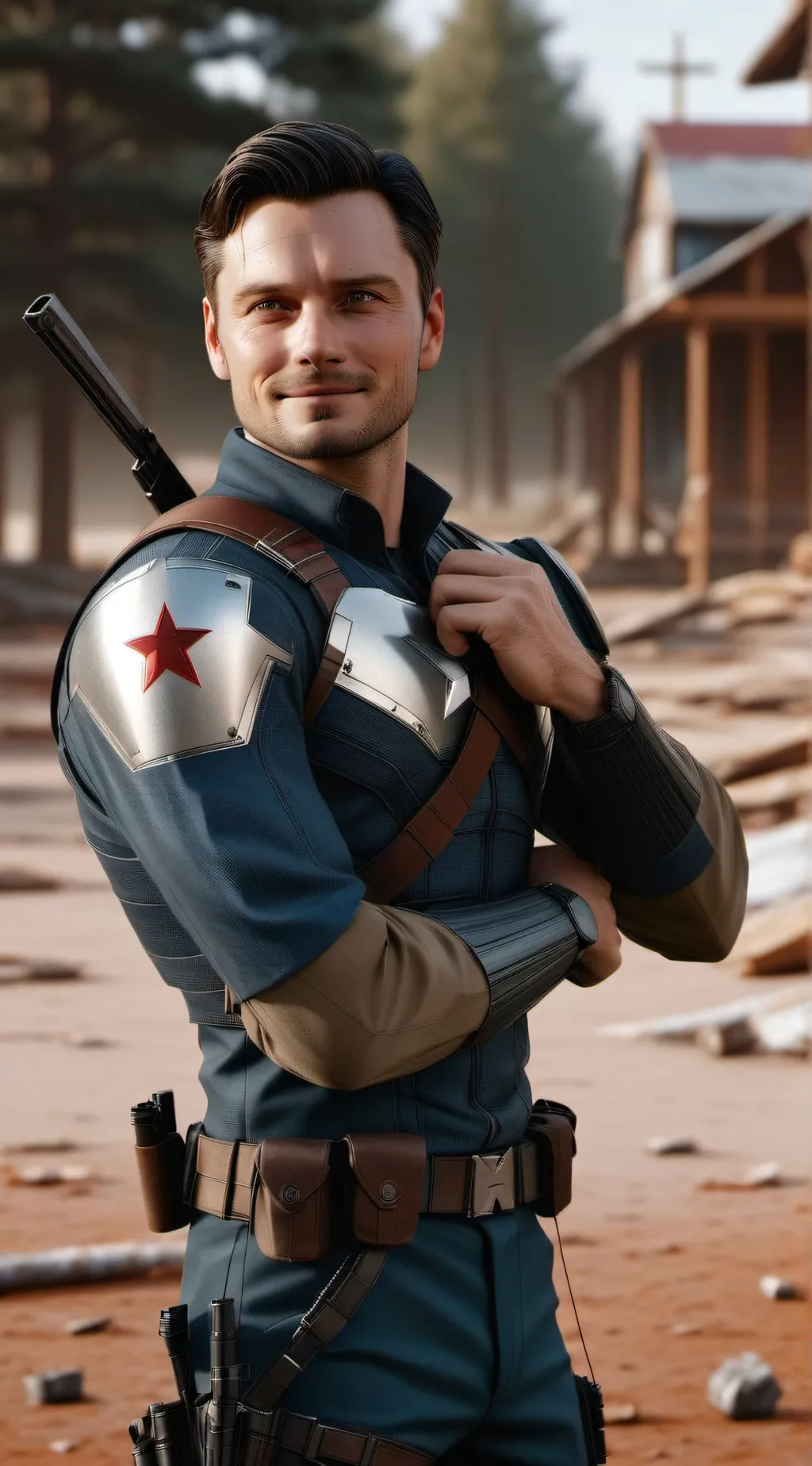 ai character: Bucky/James background