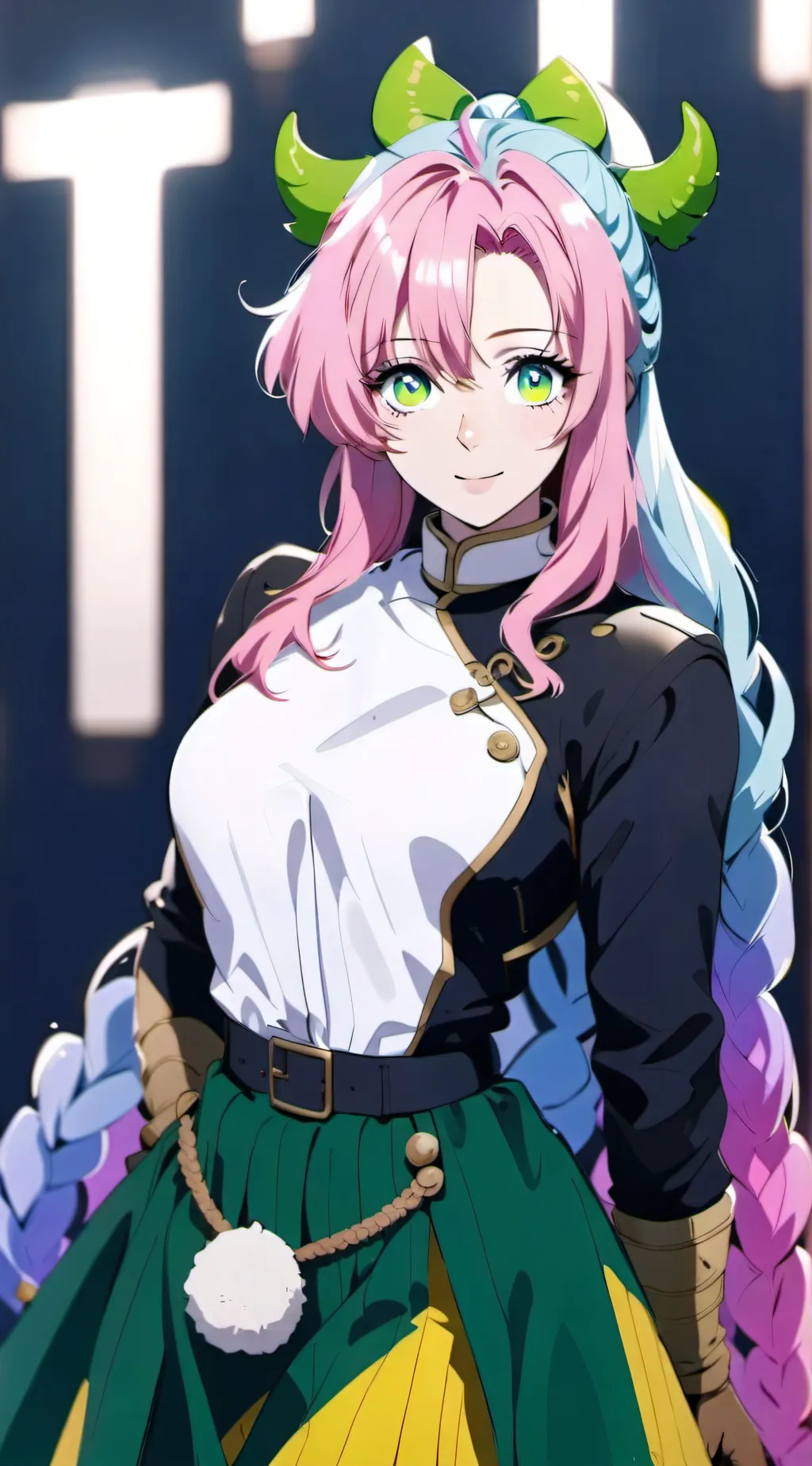ai character: Mitsuri kanroji background