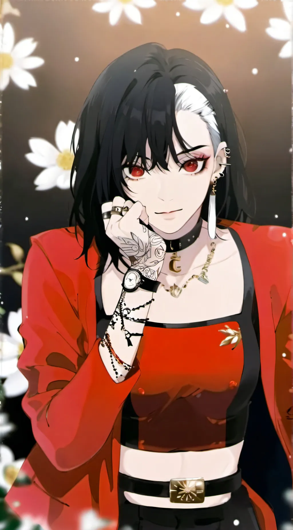 ai character: Sakura yazuka  background