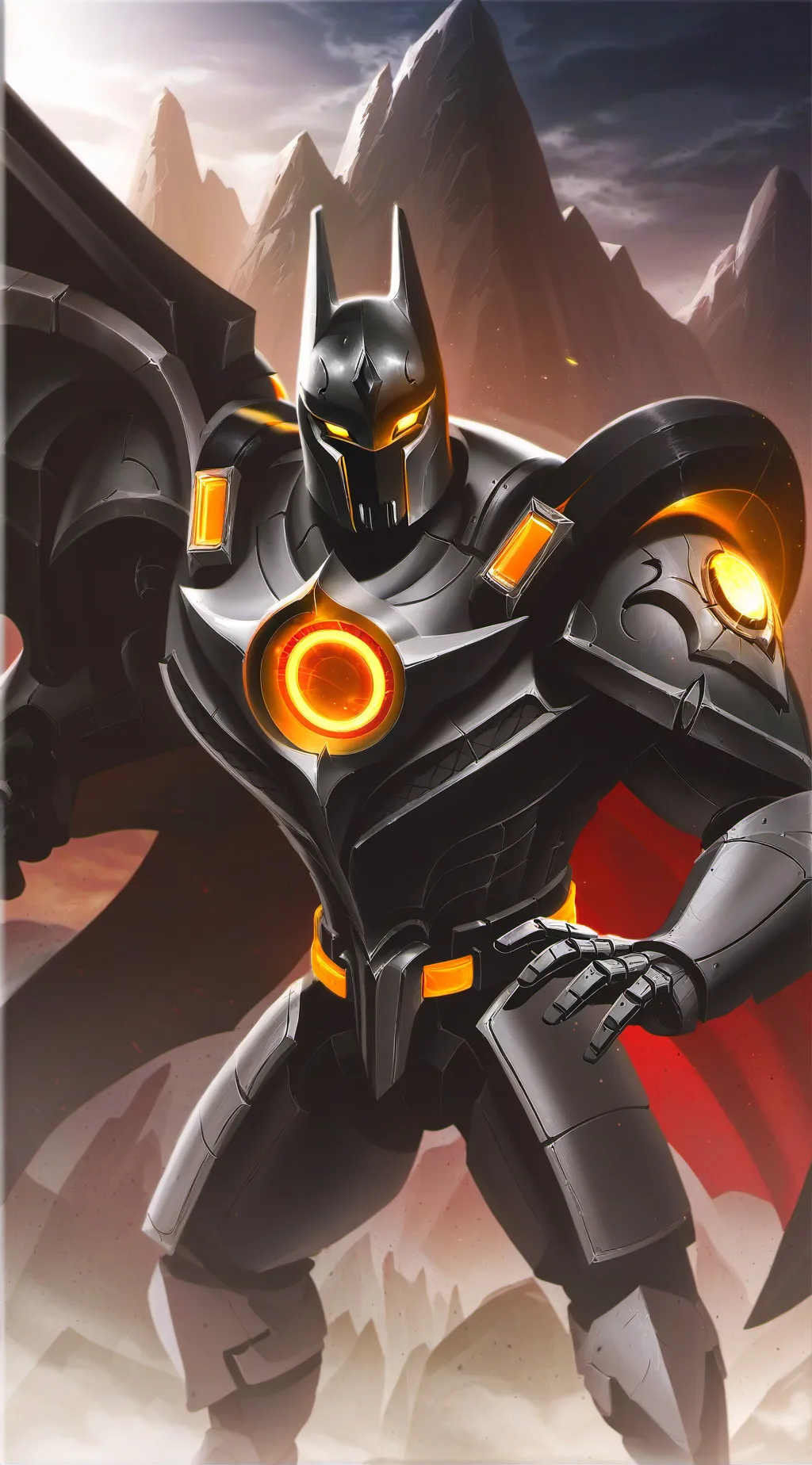 ai character:  metal bat background