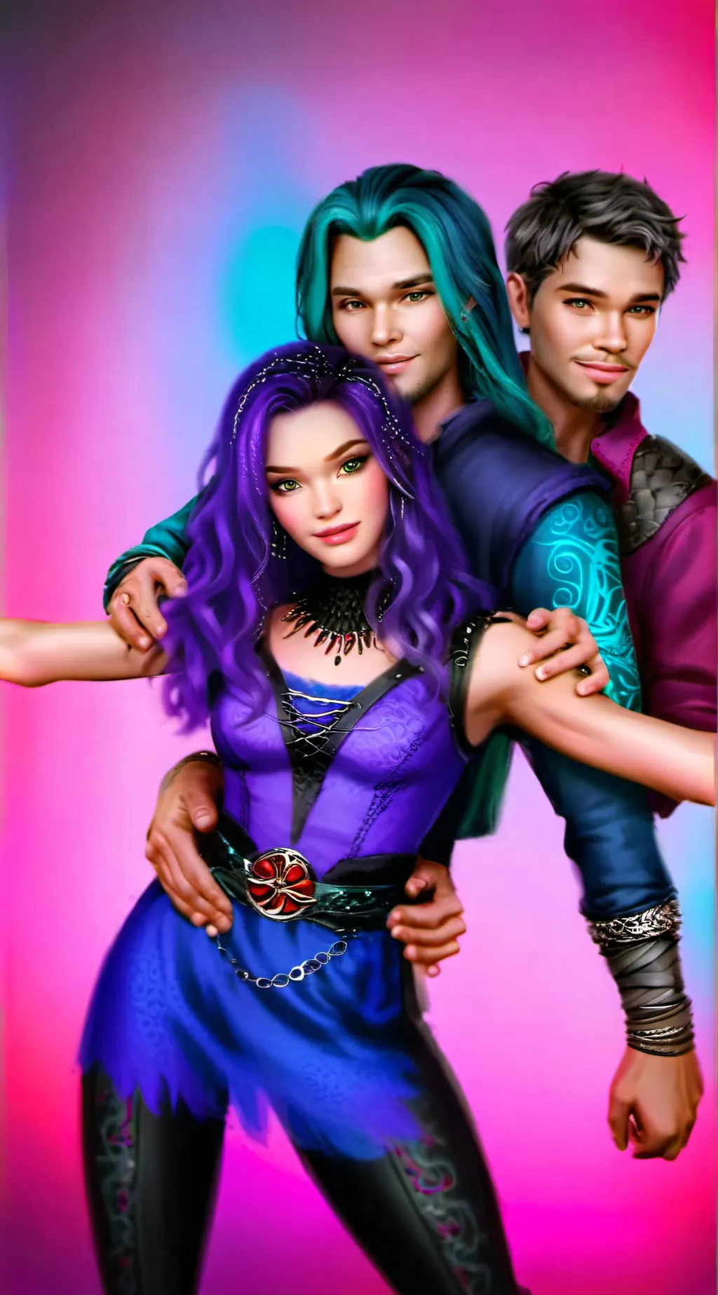 ai character: Descendants background
