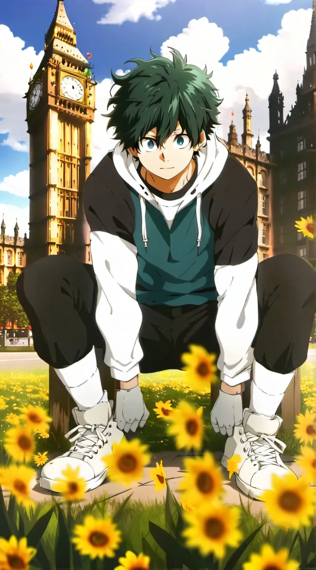 ai character: mha in England  background