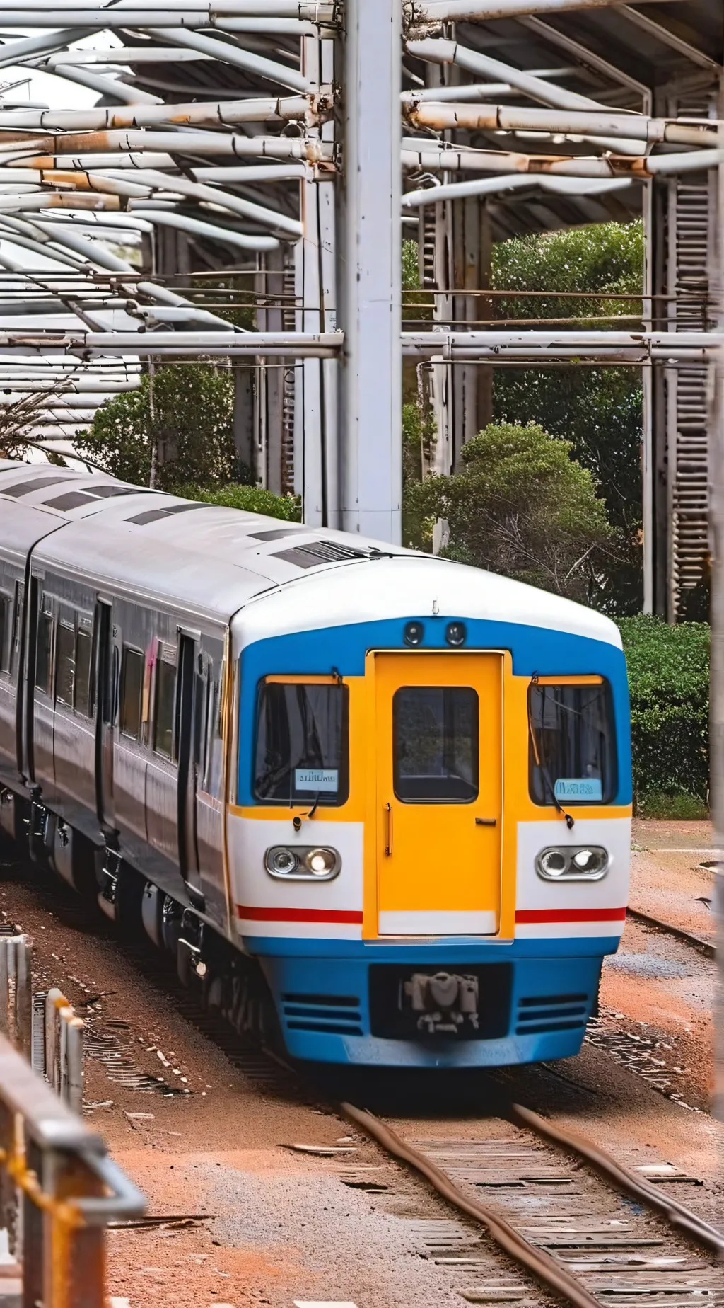 ai character: S.U train journey background