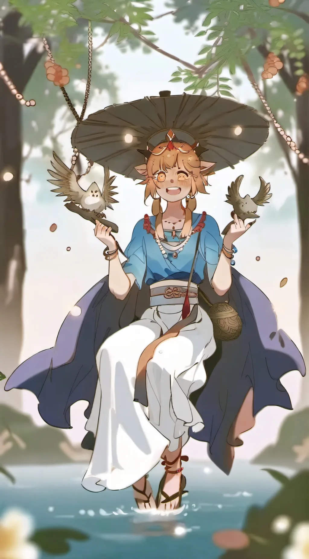 ai character: Link.  background