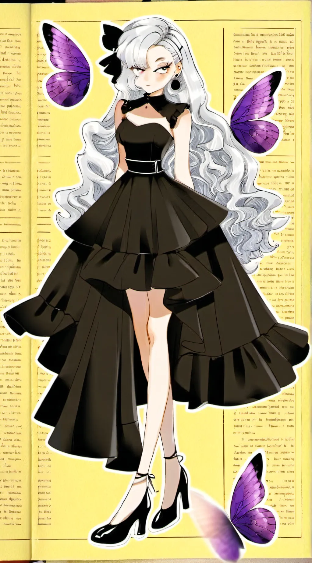 ai character: moon light background