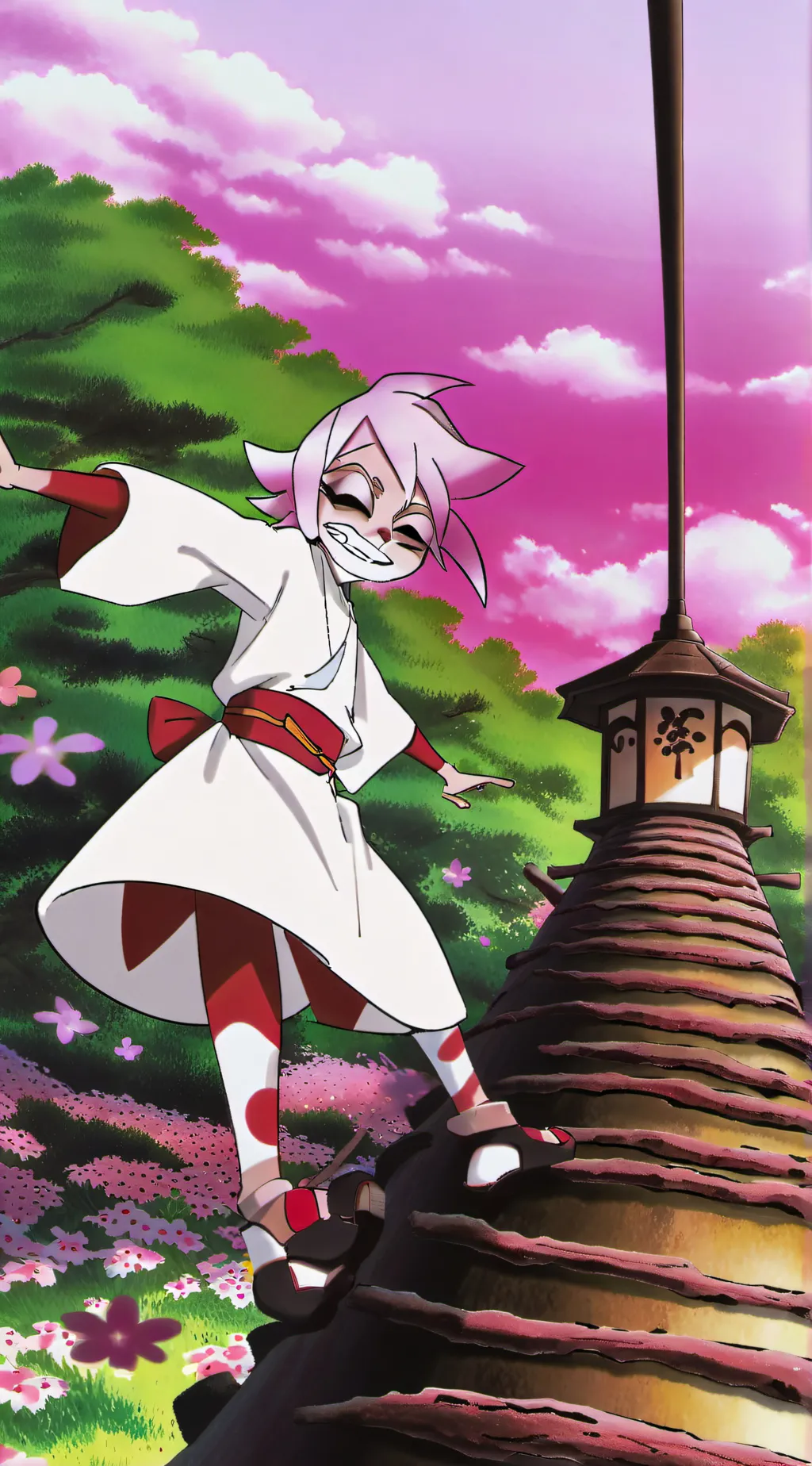 ai character: Angel Dust background