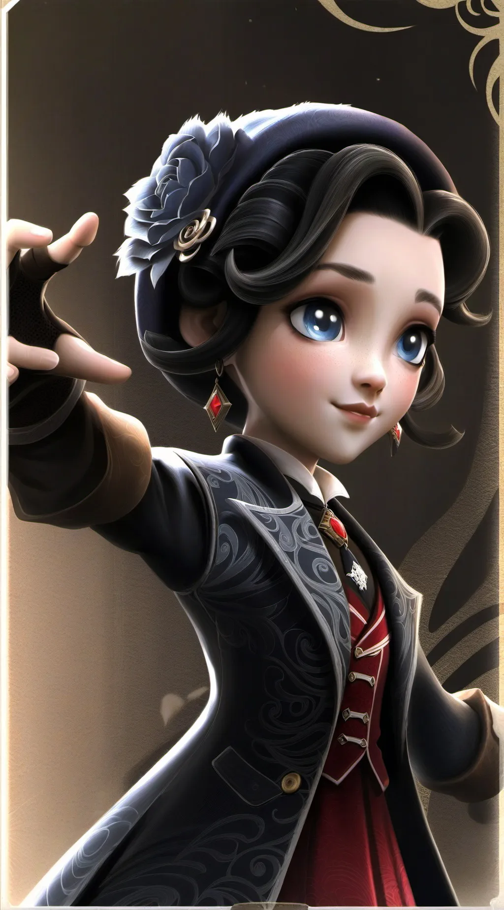 ai character: Wednesday Addams  background