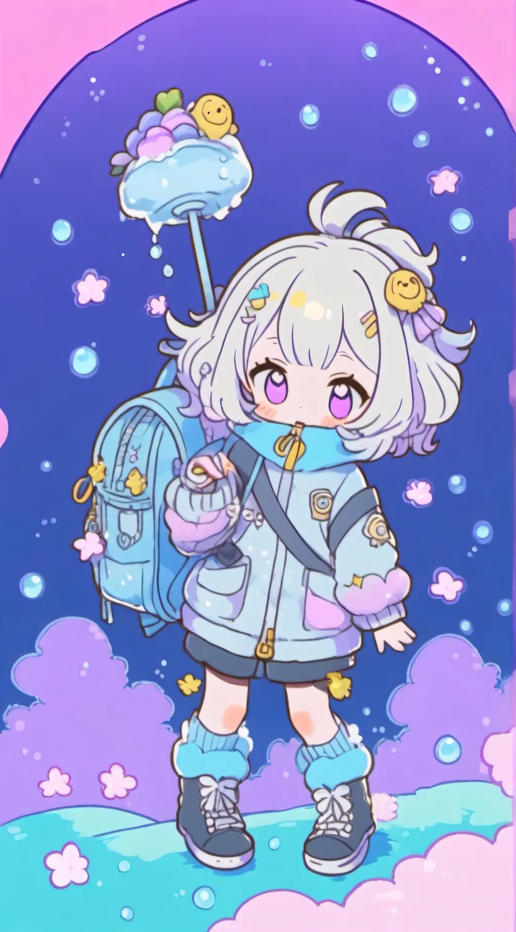 ai character: tina can talk baby background