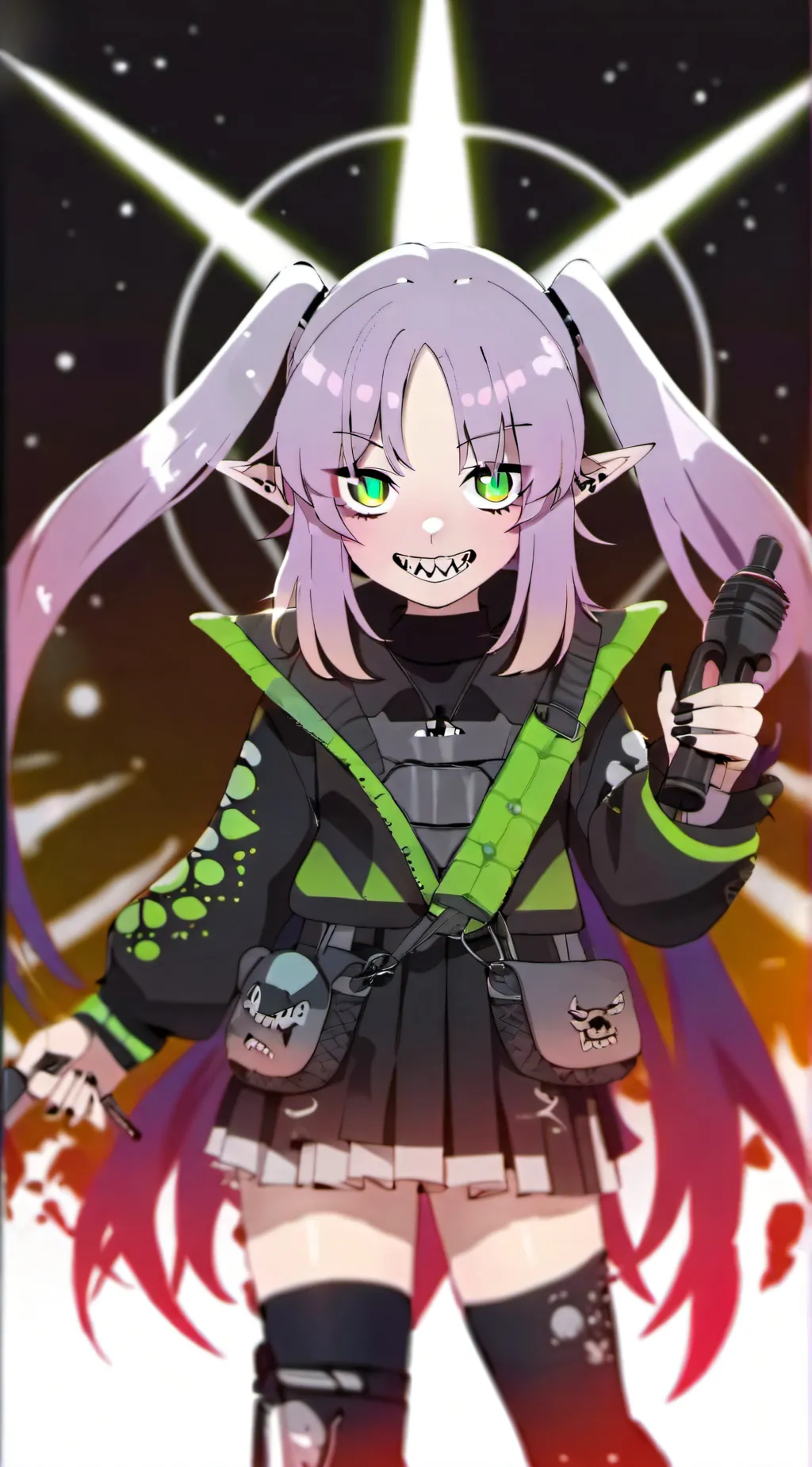 ai character: Izzy  background