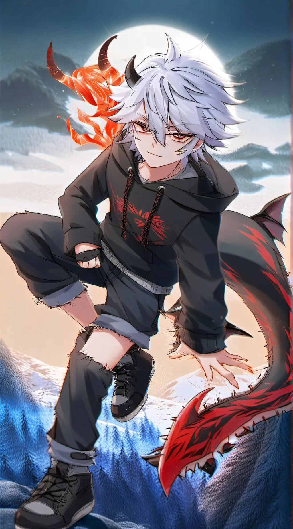 ai character: × ∆SH × background