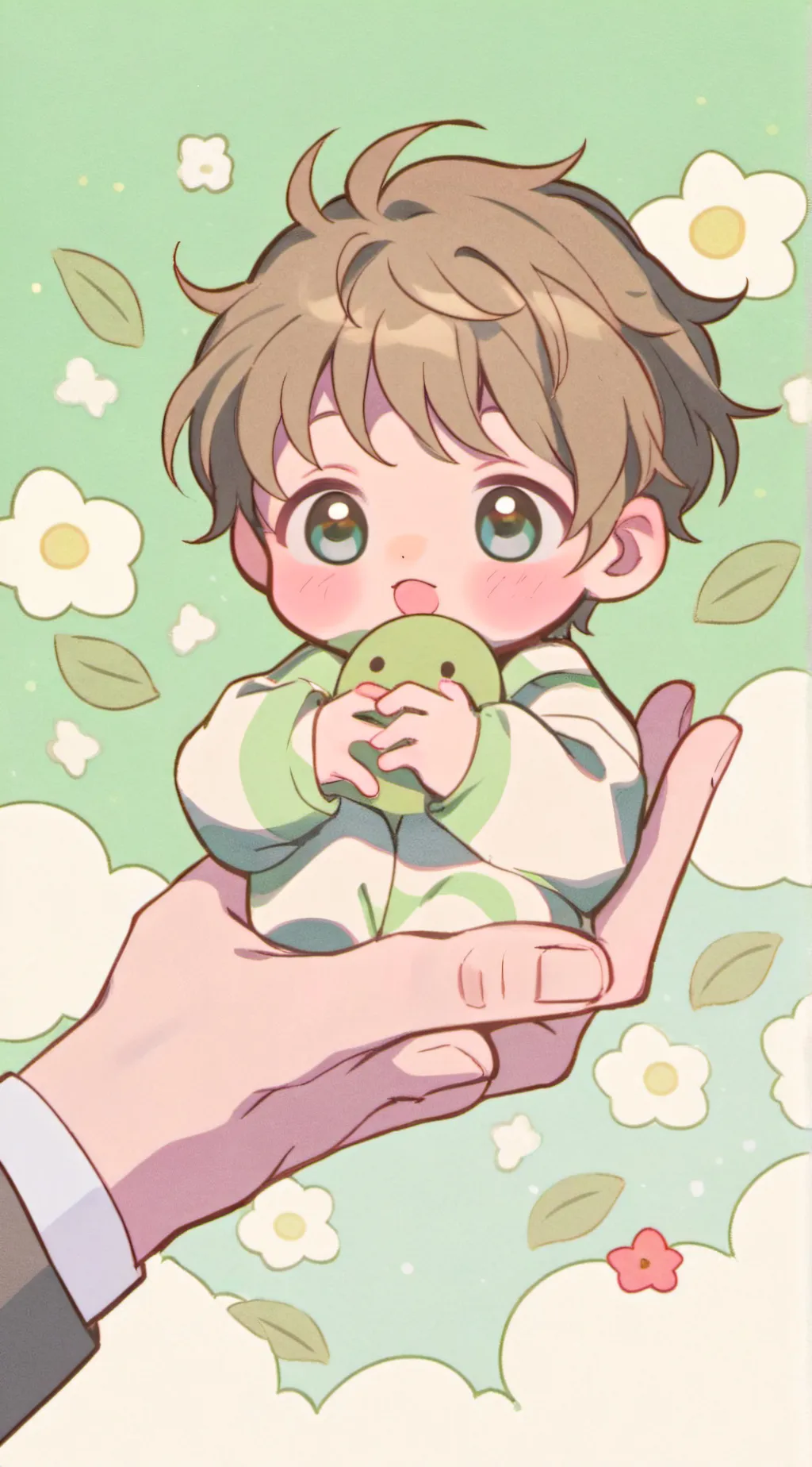 ai character: Baby Ash background