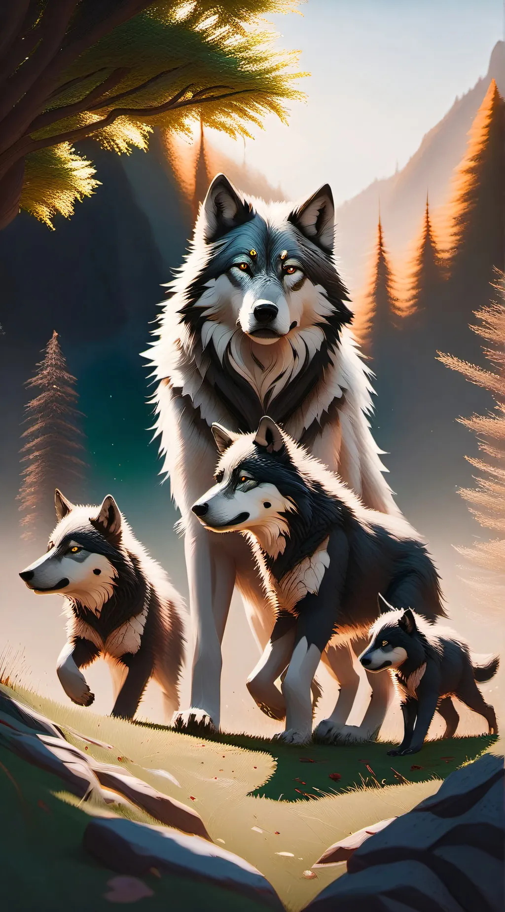 ai character: Wolf's 2! background