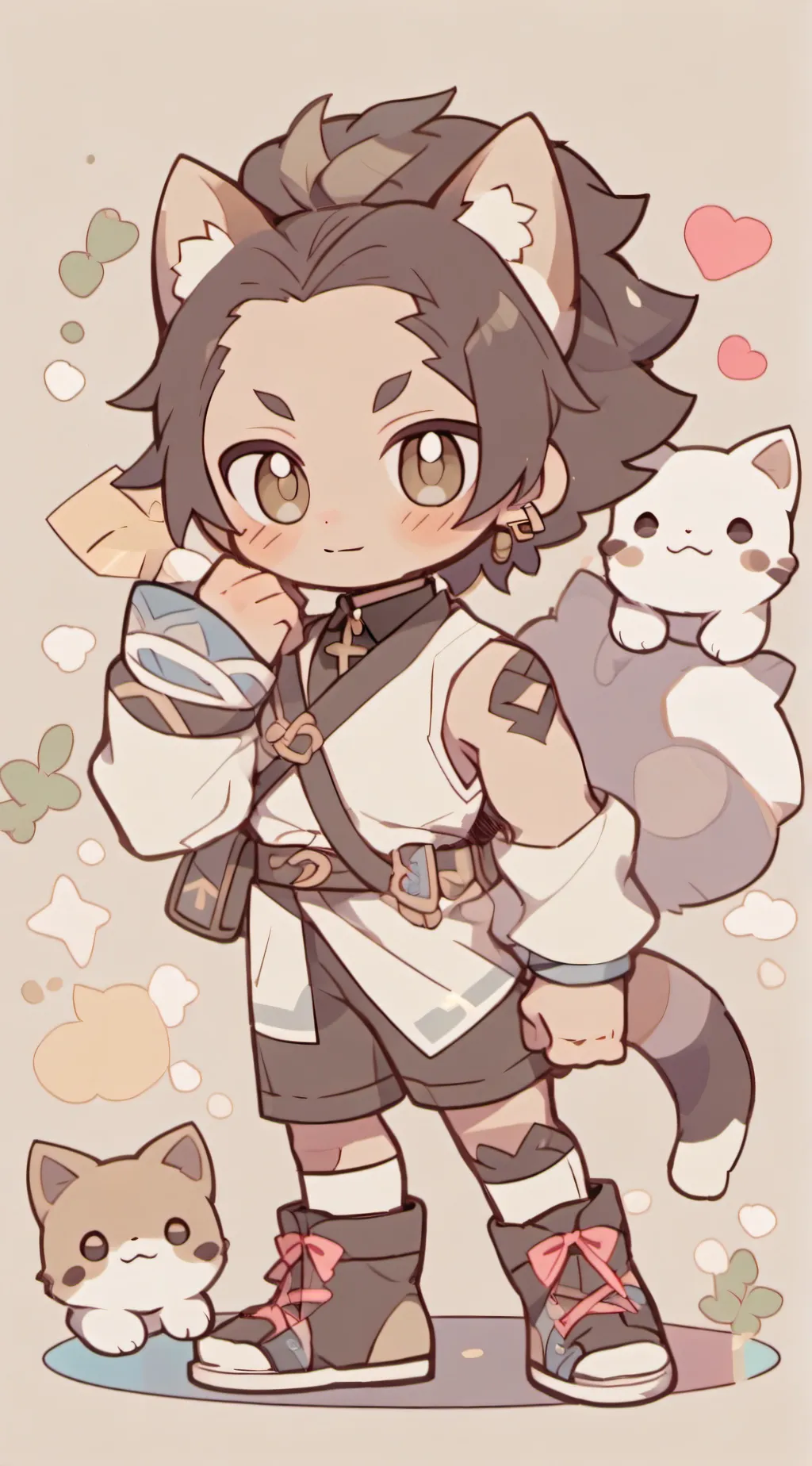 ai character: cat usos!😻 background